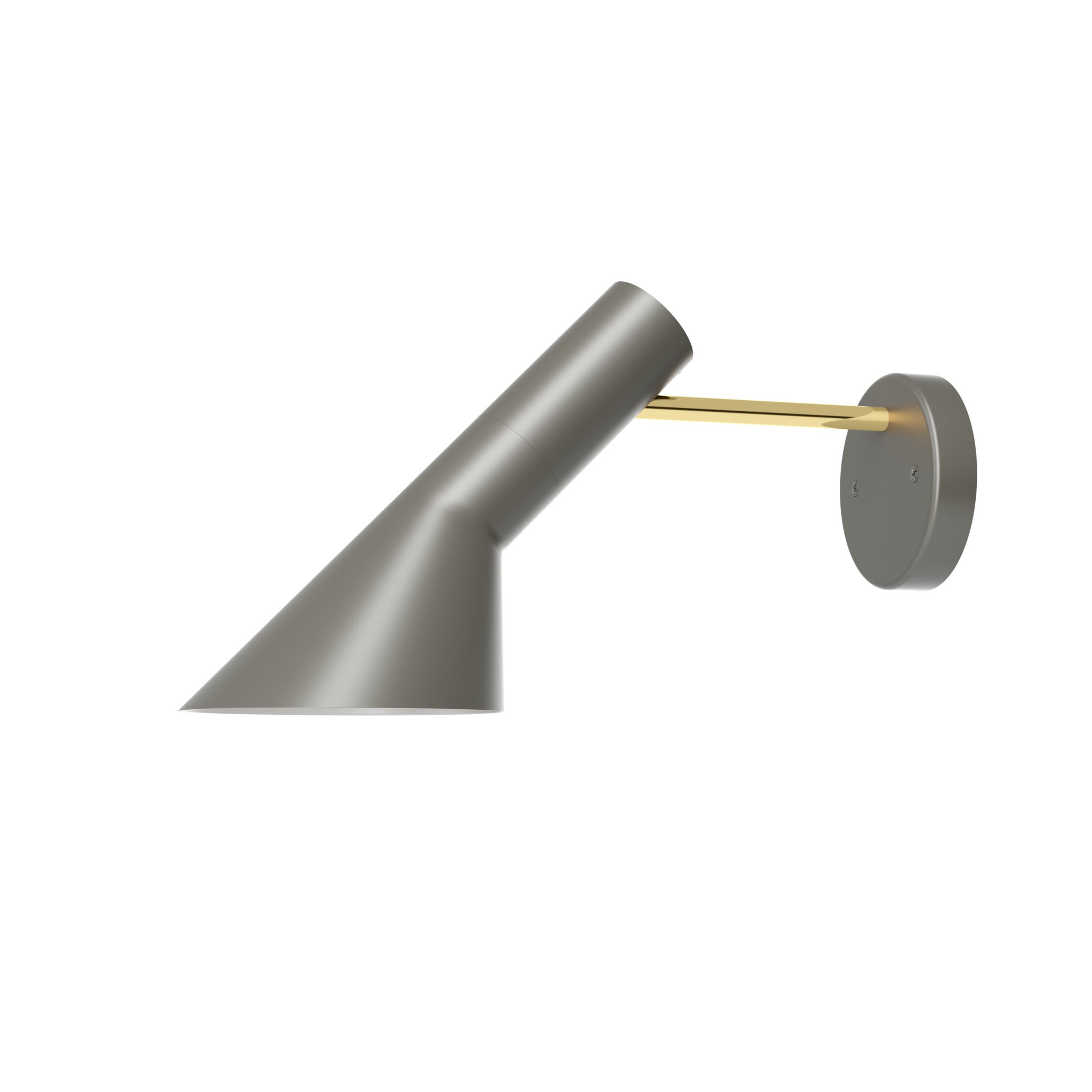 AJ wall lamp warm gray with brass