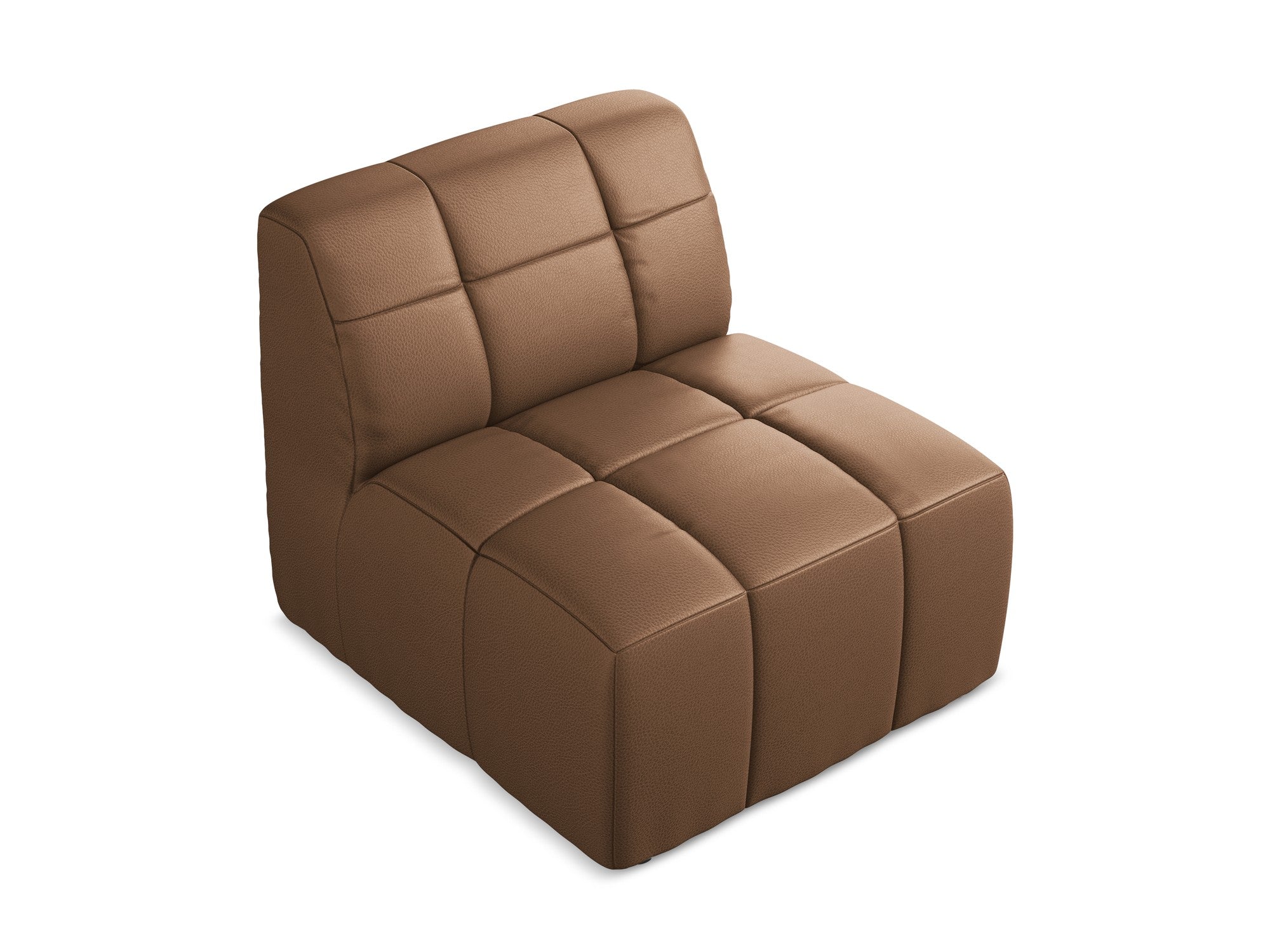 Armchair / module ALOHA chocolate eco-leather