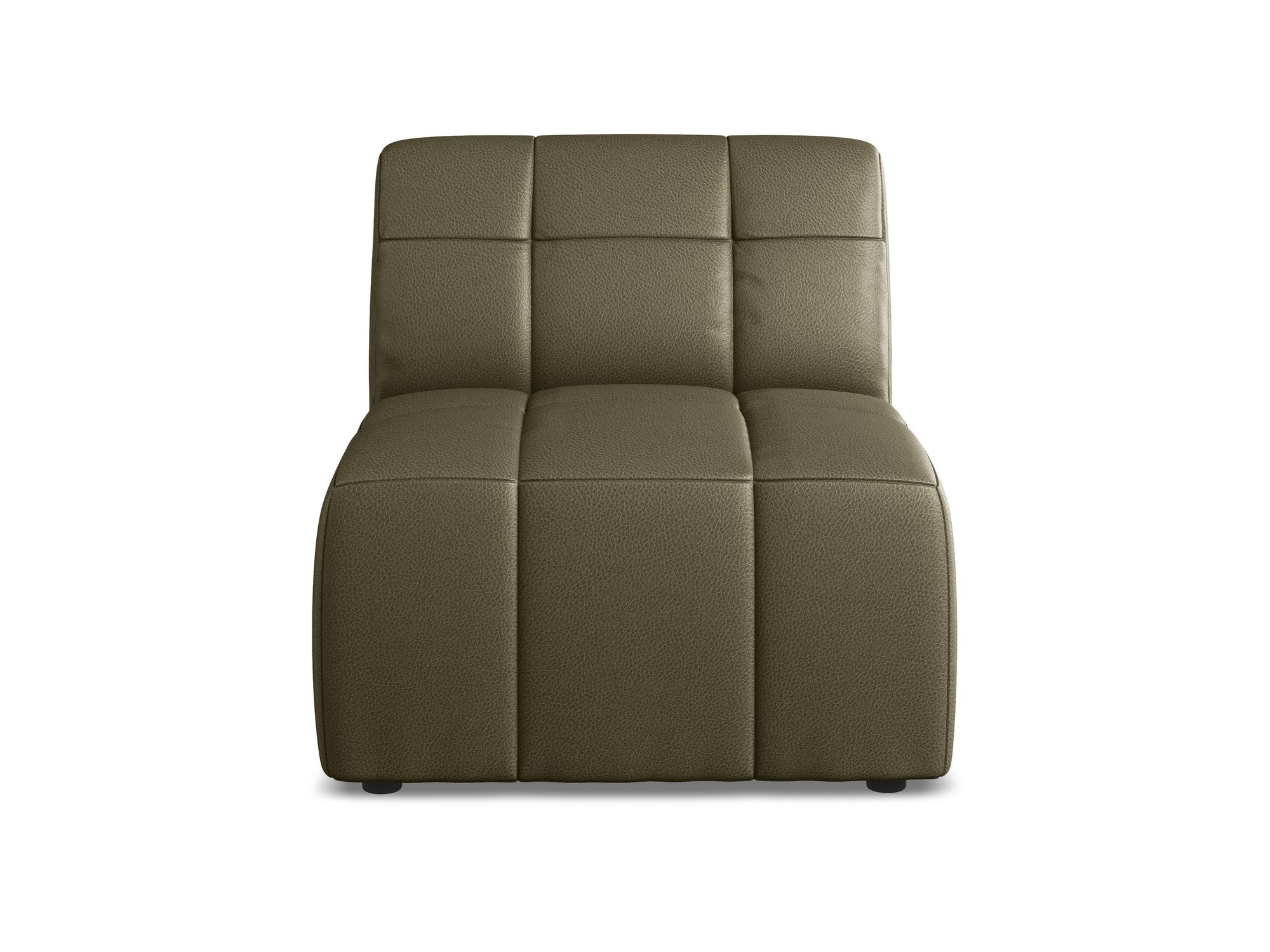 Armchair / module ALOHA olive ecological leather