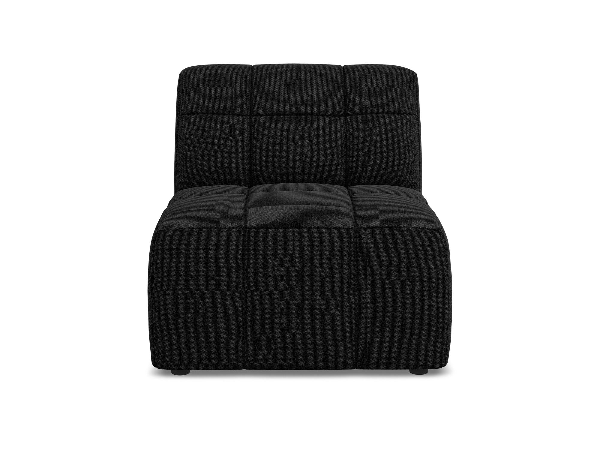 Fauteuil / module ALOHA zwarte bouclé