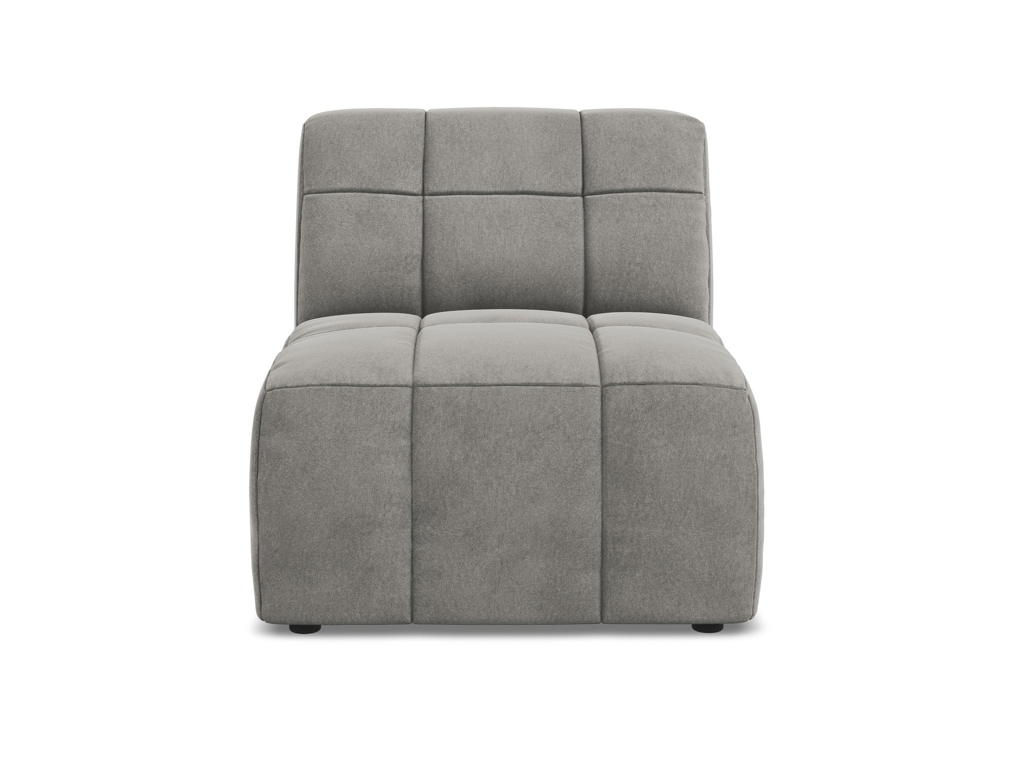Fauteuil / modulaire fluwelen ALOHA grijs