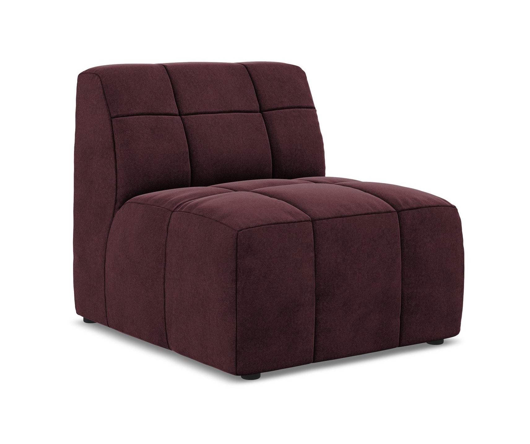 Armchair / velvet module ALOHA burgundy