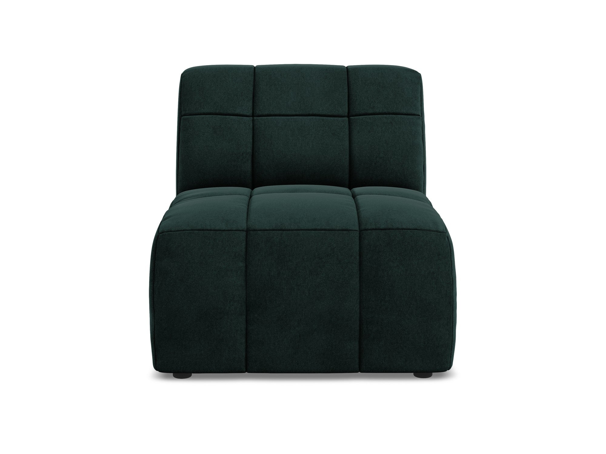 Armchair / velvet module ALOHA gray-green