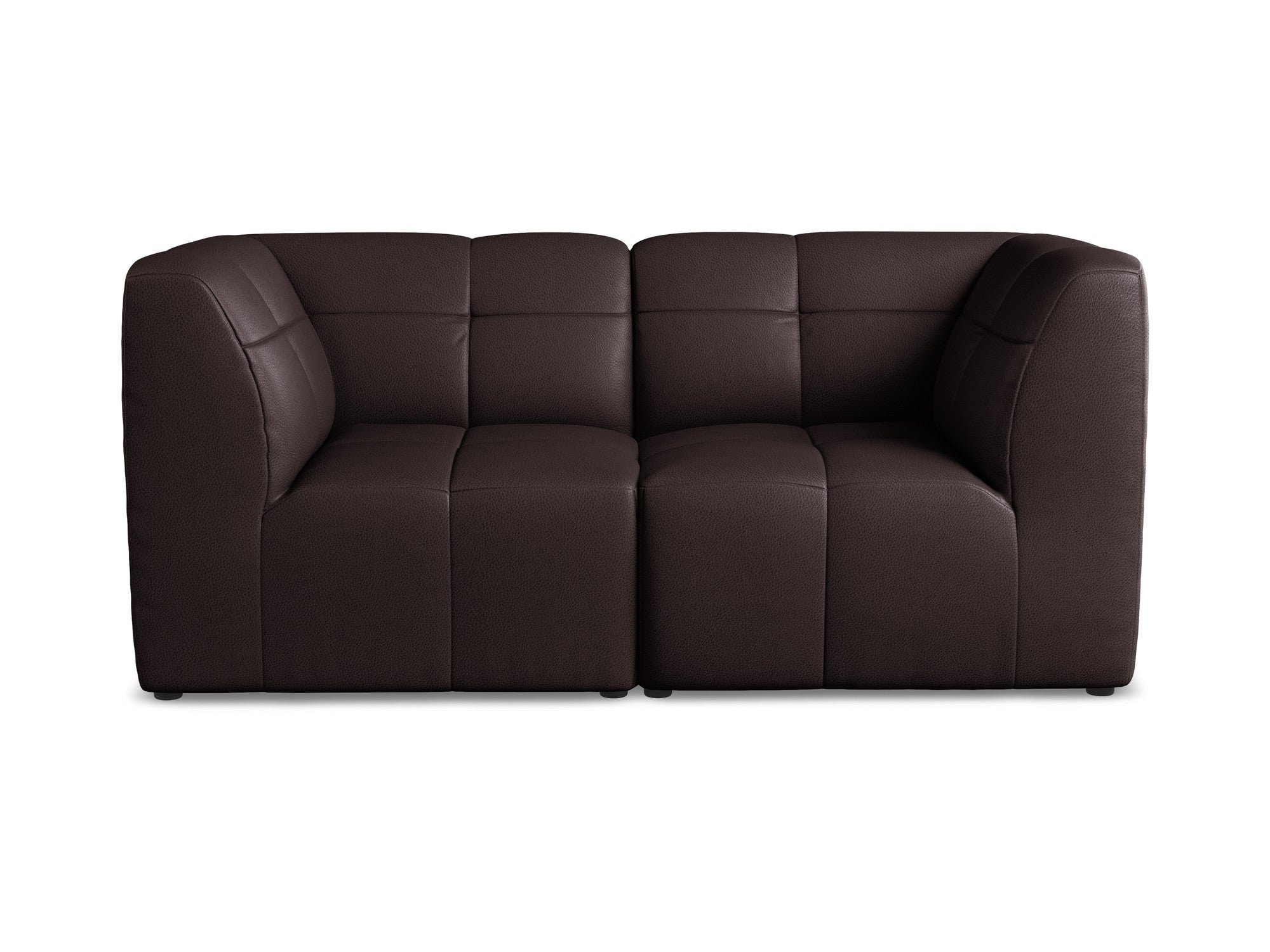 Modular 2-Seater Sofa ALOHA Plum Eco-Leather