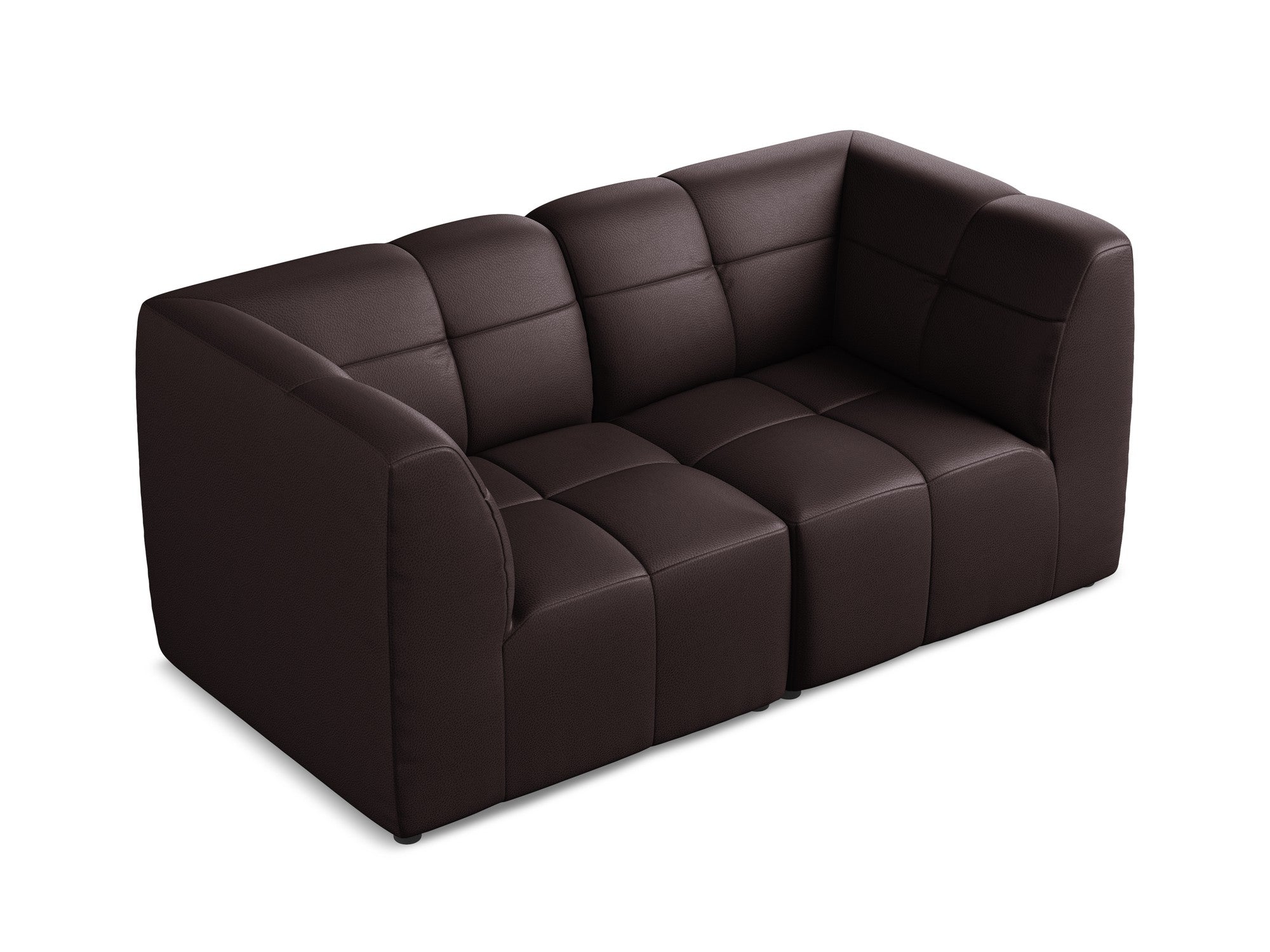 Modular 2-Seater Sofa ALOHA Plum Eco-Leather