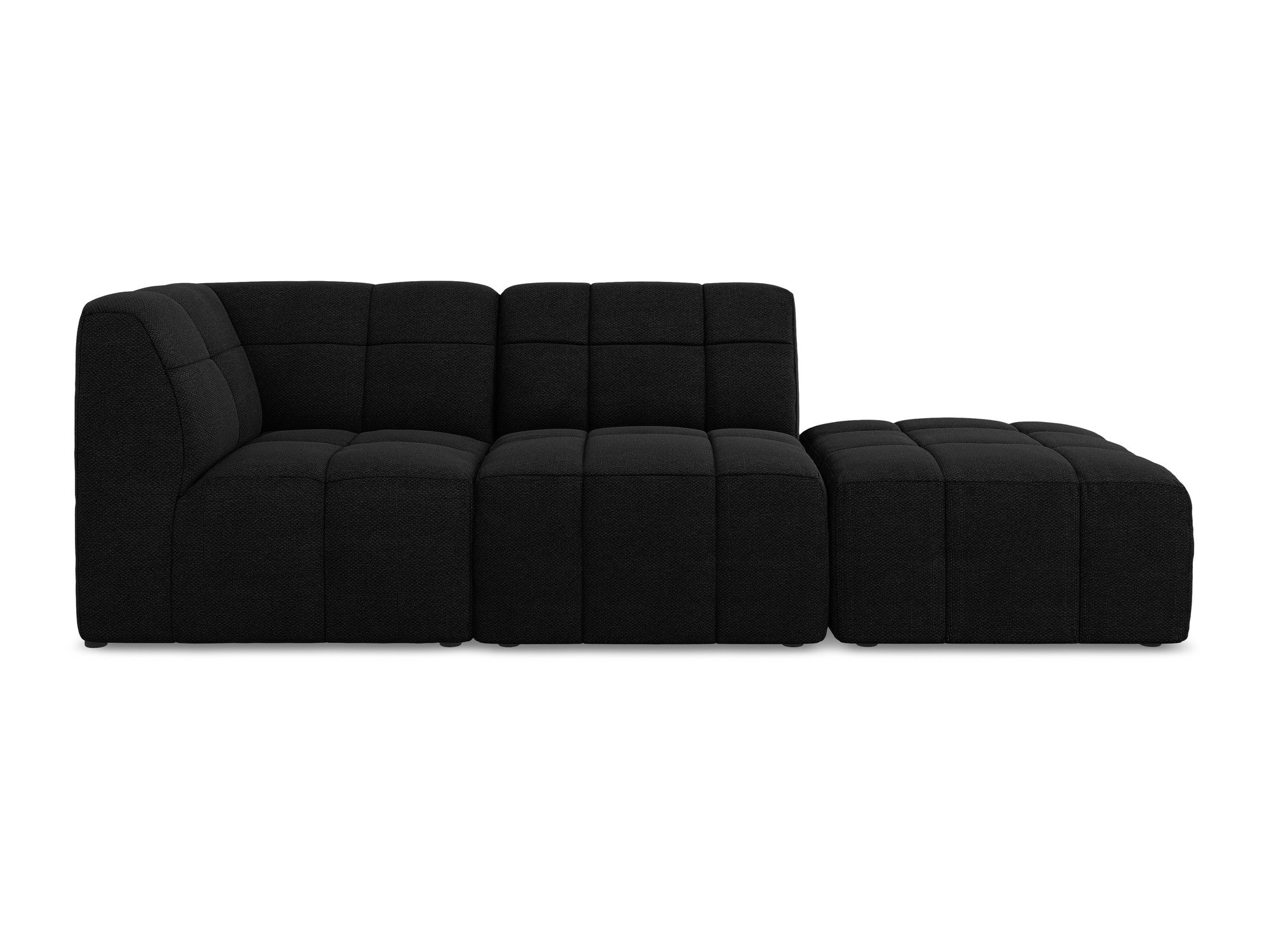 Modulaire linker open 3-zits bank ALOHA zwart boucle