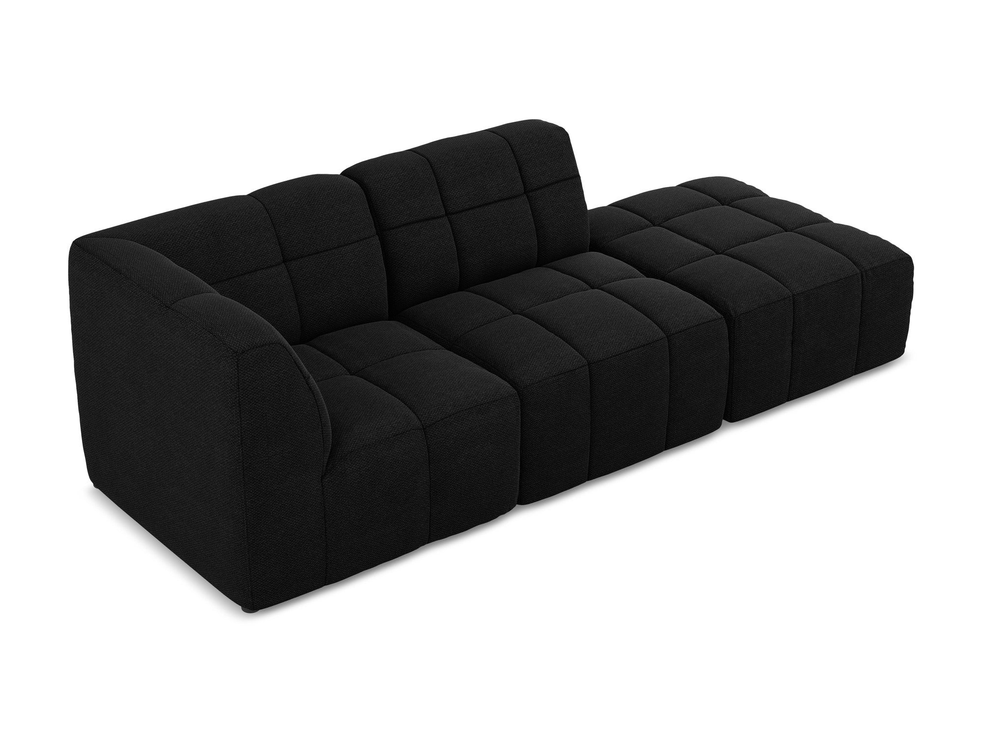 Modulaire linker open 3-zits bank ALOHA zwart boucle