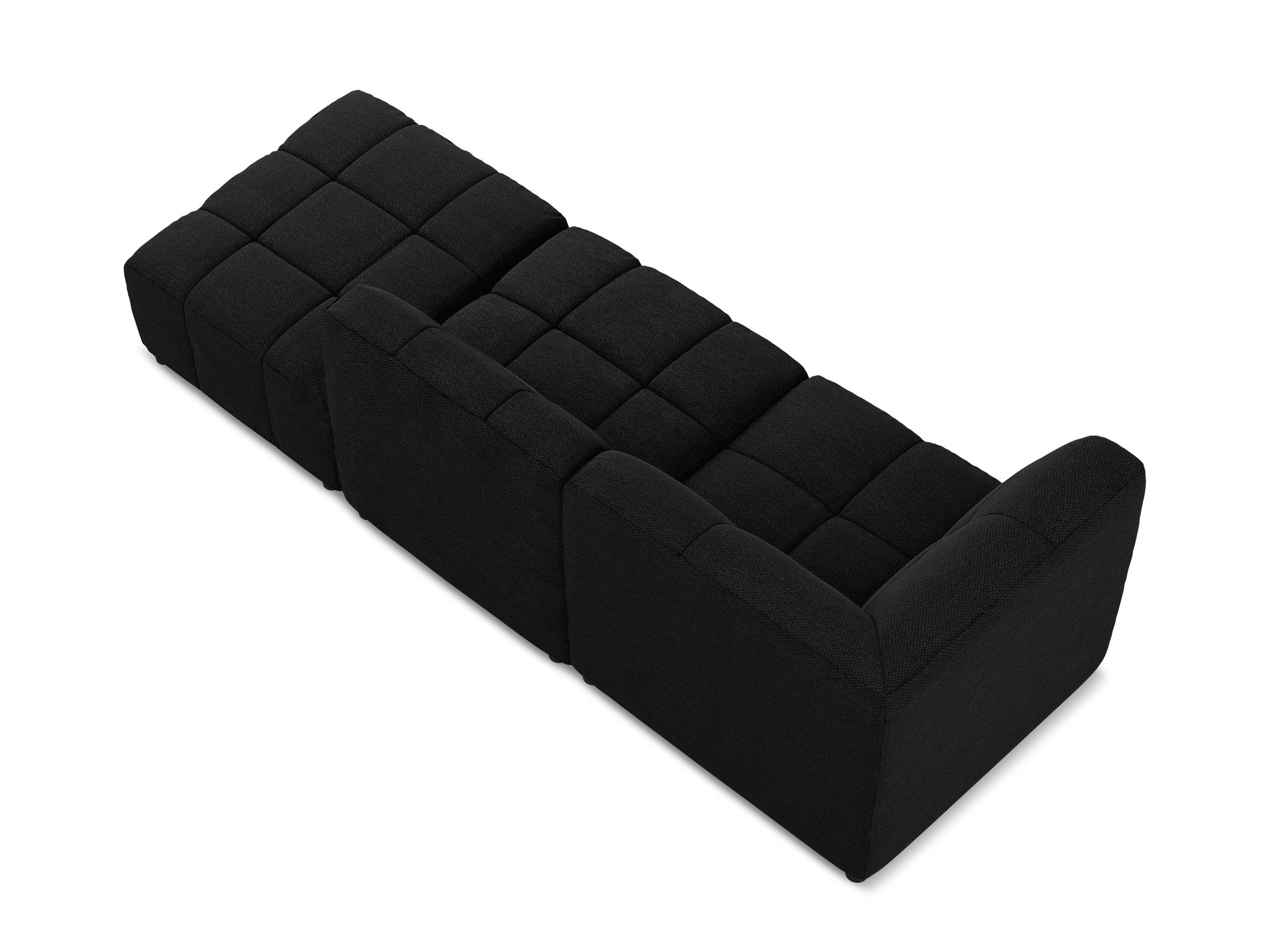 Modulaire linker open 3-zits bank ALOHA zwart boucle