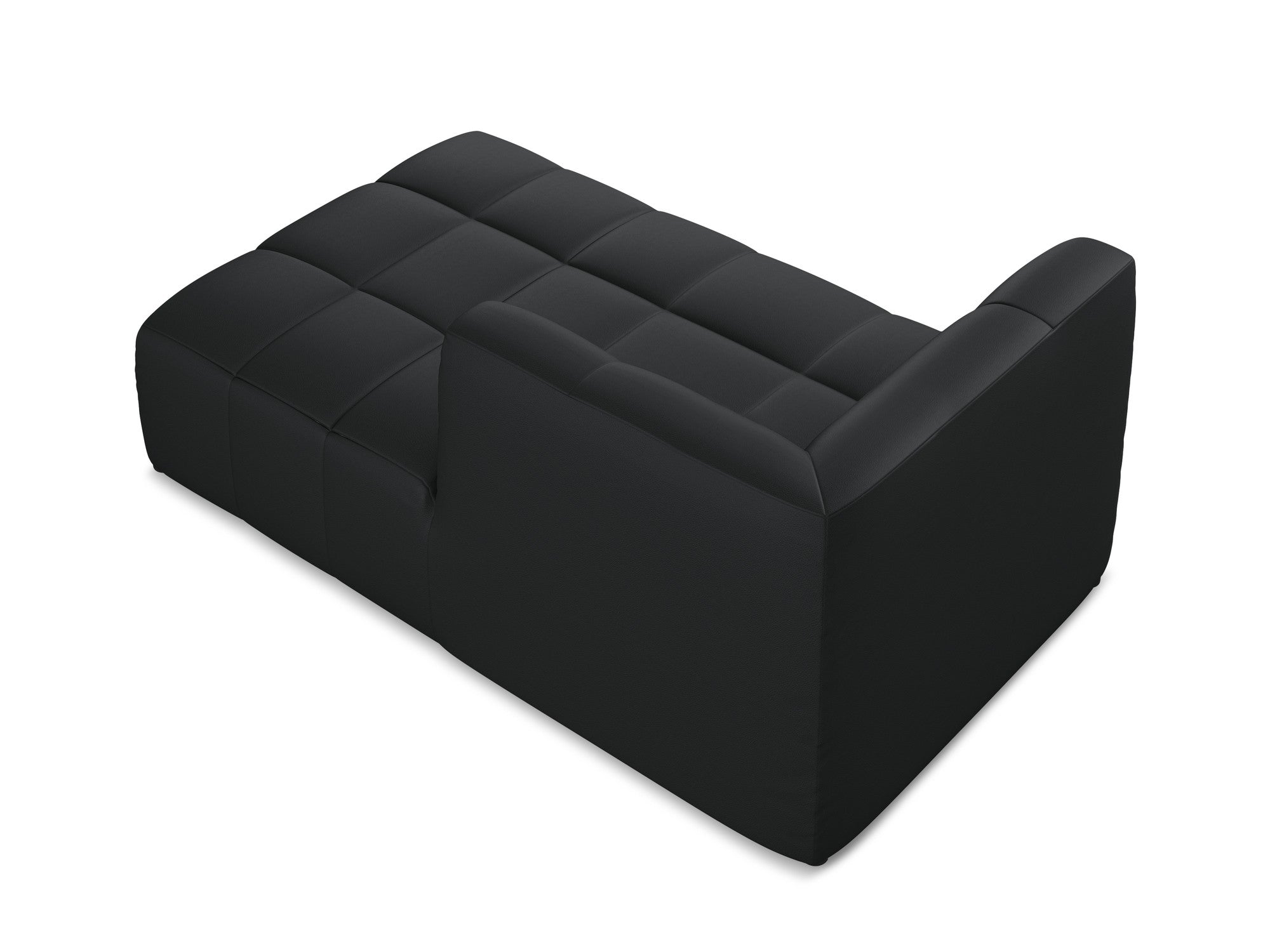 Rechthoekige Szezlong ALOHA zwarte ecologische leer