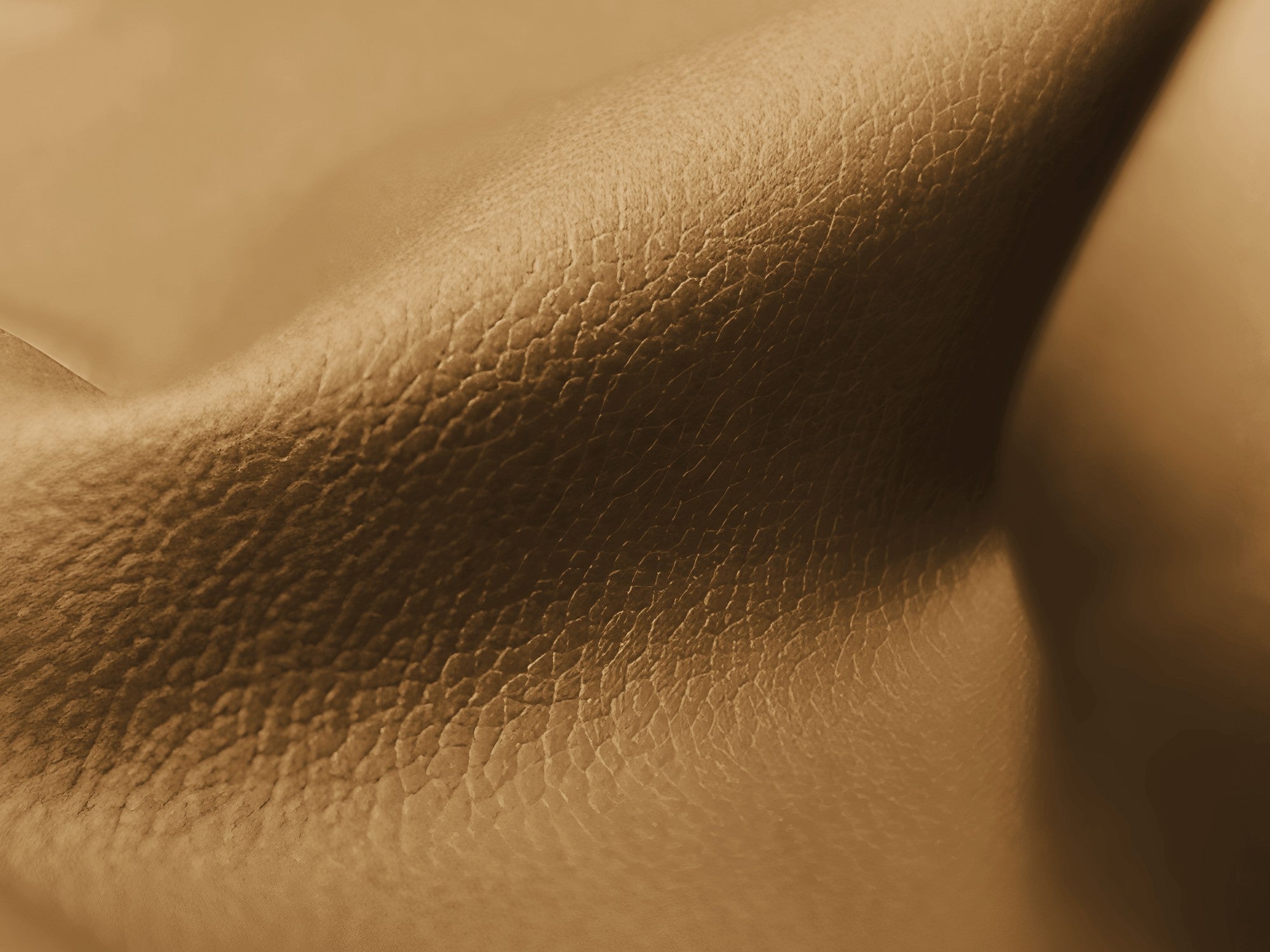 Hocker / Modul ALOHA karamelbraunes Kunstleder