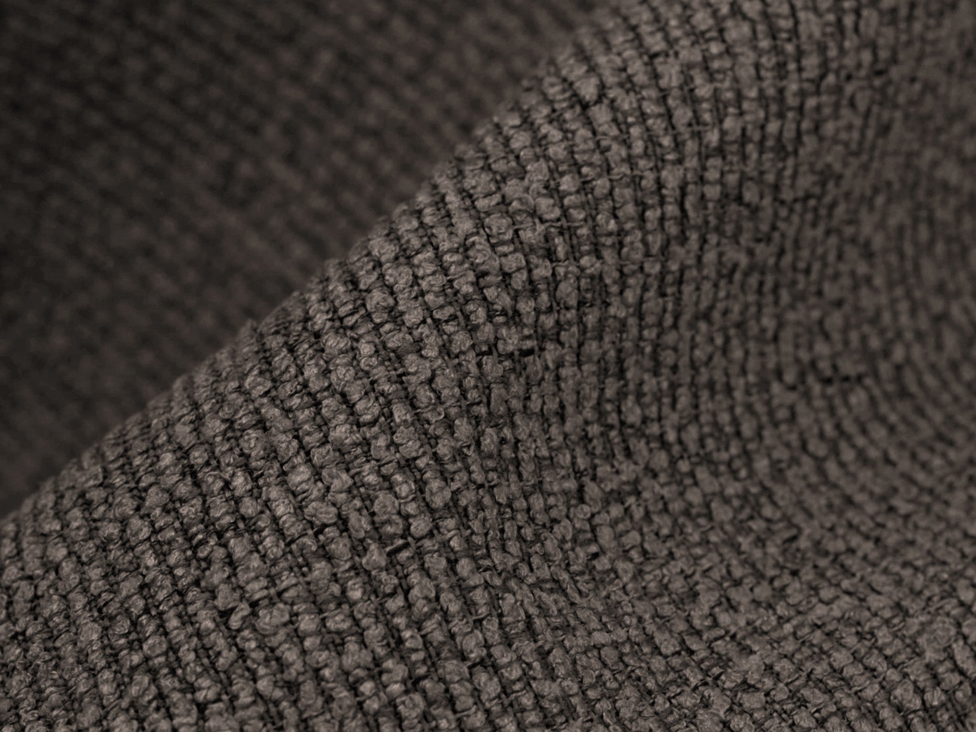Modularer Ecksofa rechtsseitig 2-sitzig ALOHA schokoladenfarbener Boucle