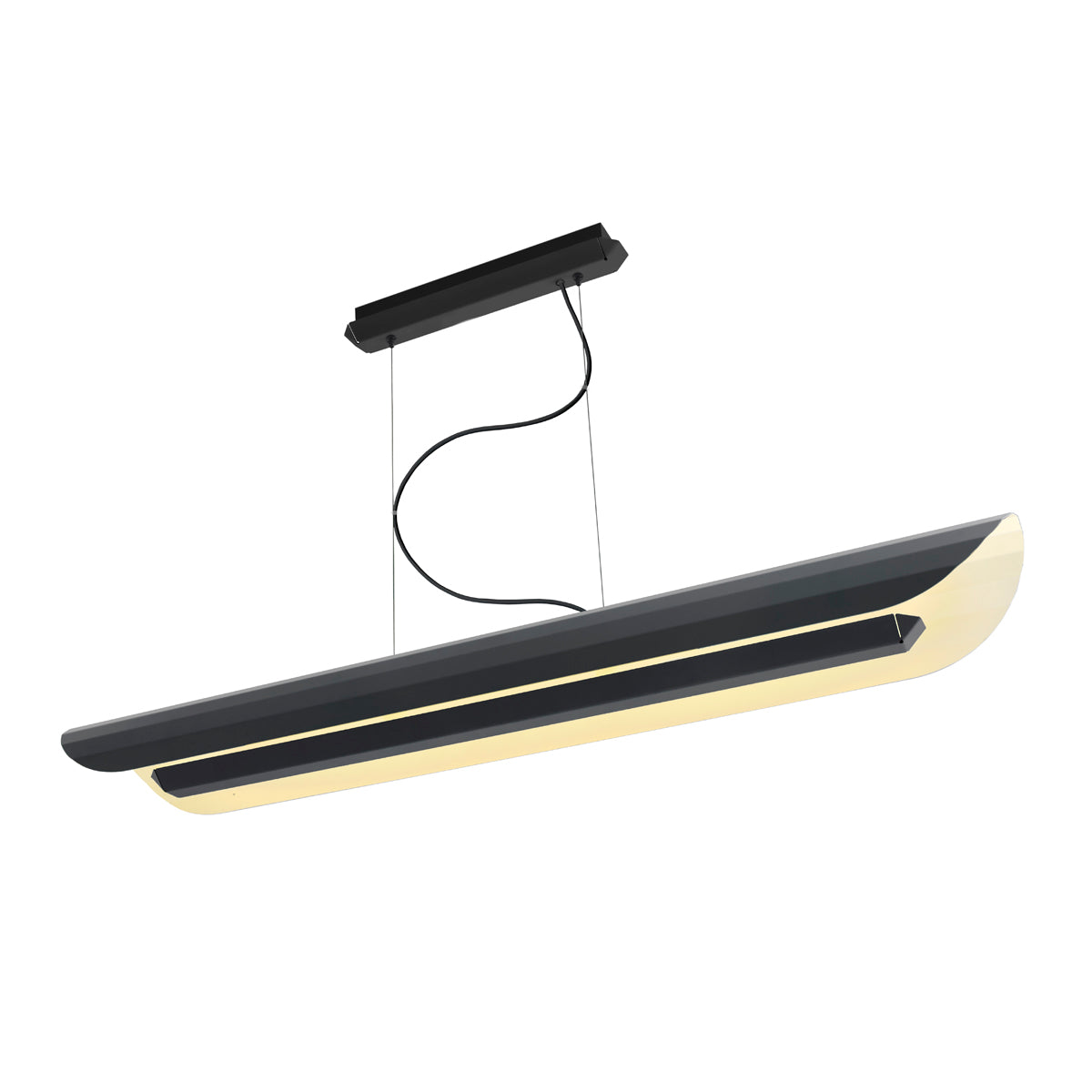 APOLIN black linear pendant lamp