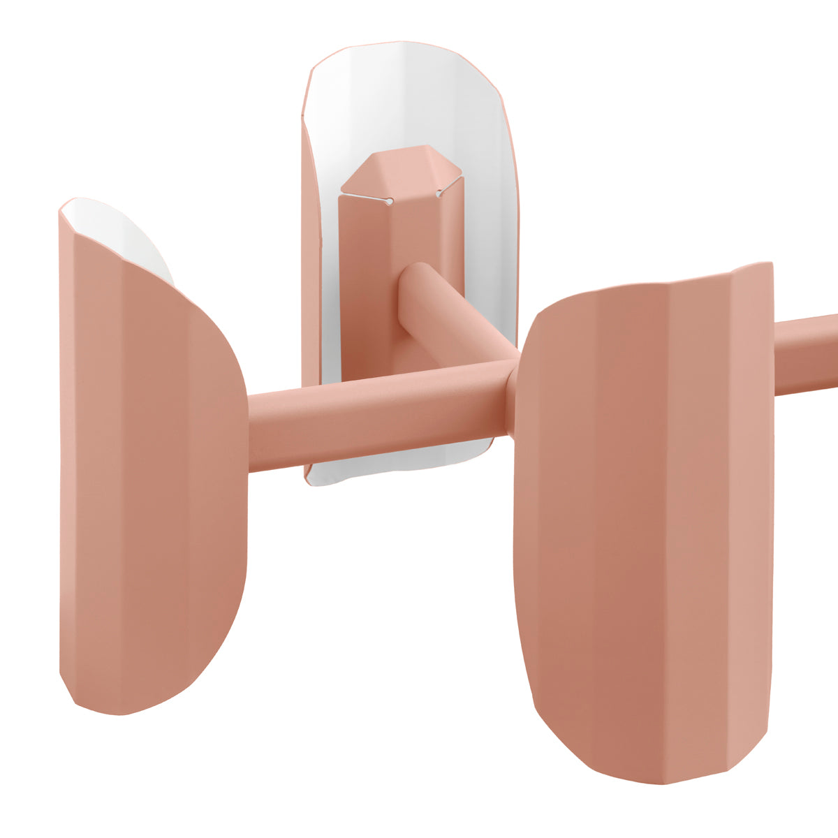 APOLIN multi-armed pendant lamp in broken pink