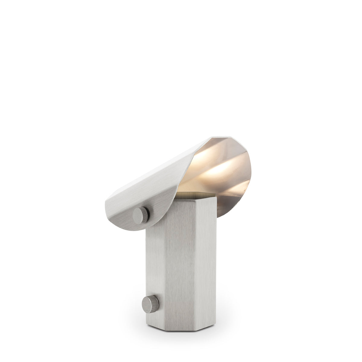 Tafellamp APOLIN geborsteld staal