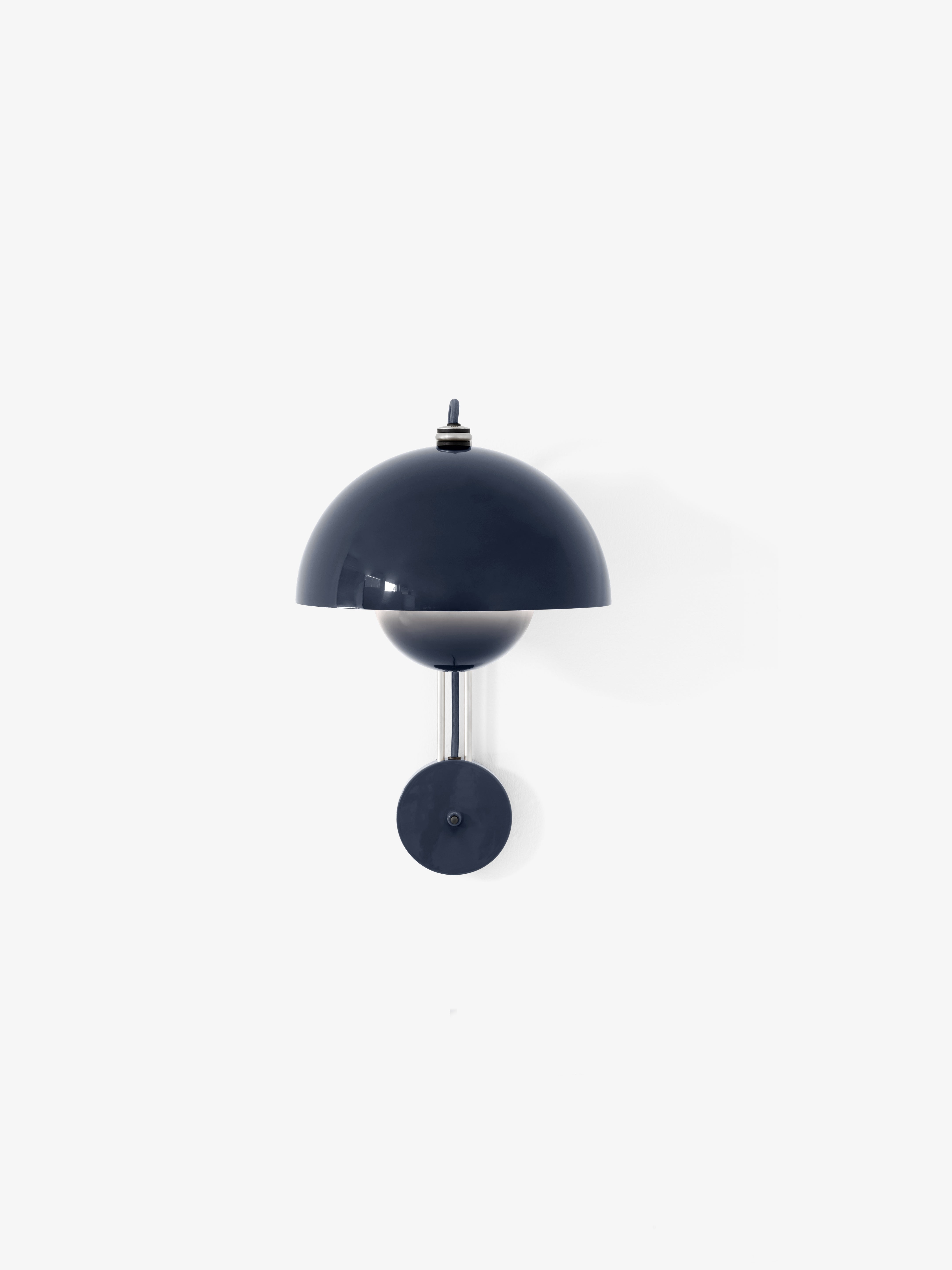 Wandlamp FLOWERPOT VP8 staal blauw