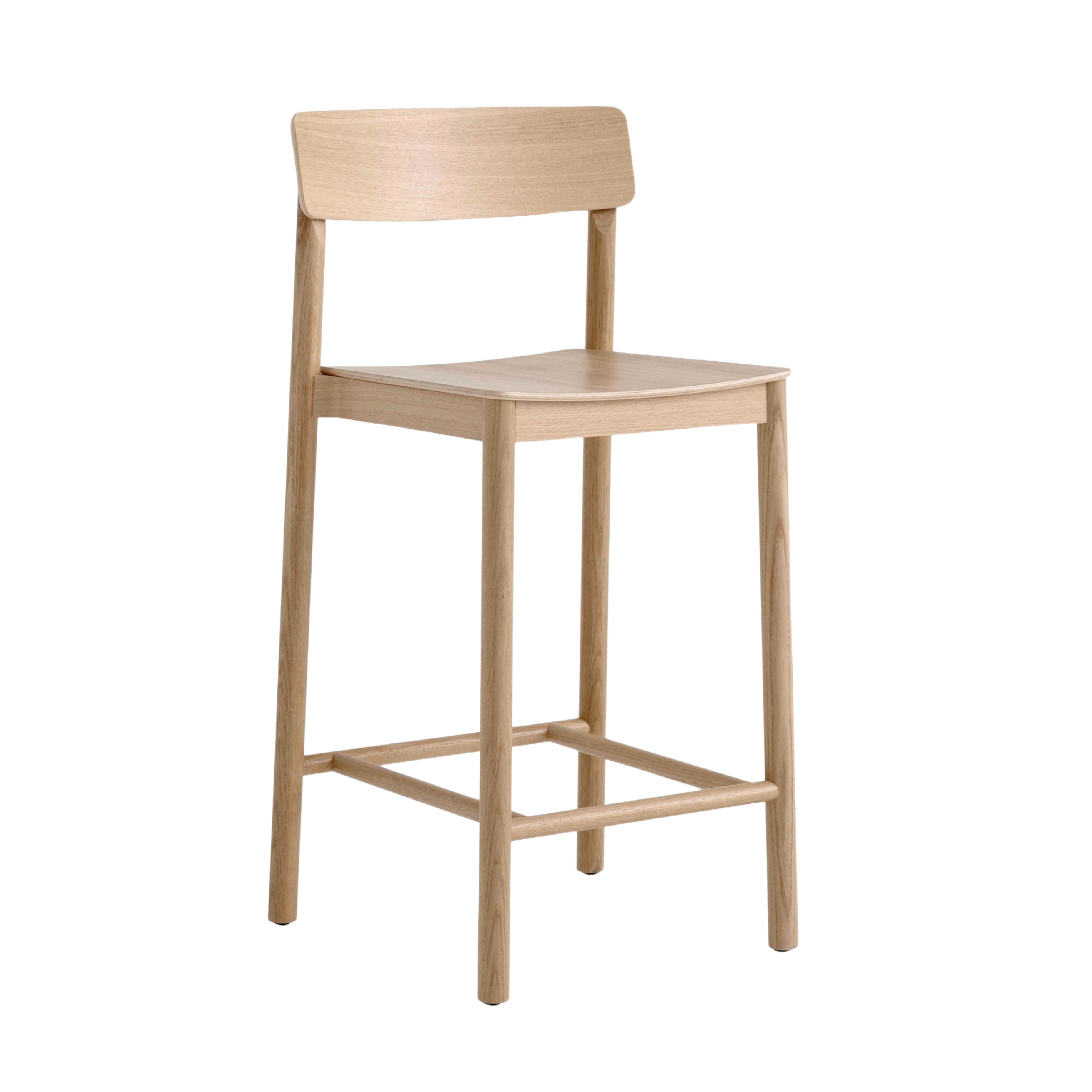 Hocker BETTY gelakt eiken