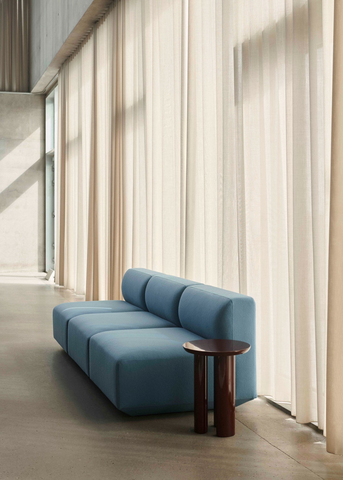 Modulaire linkerhoekbank 4-persoons DEVELIUS crème