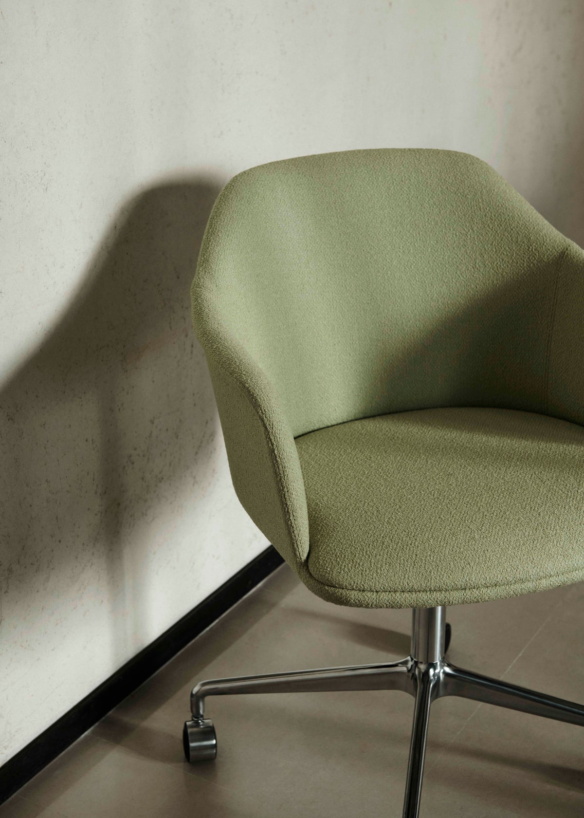 Bureau stoel RELY HW51 gestoffeerd met bruine basis