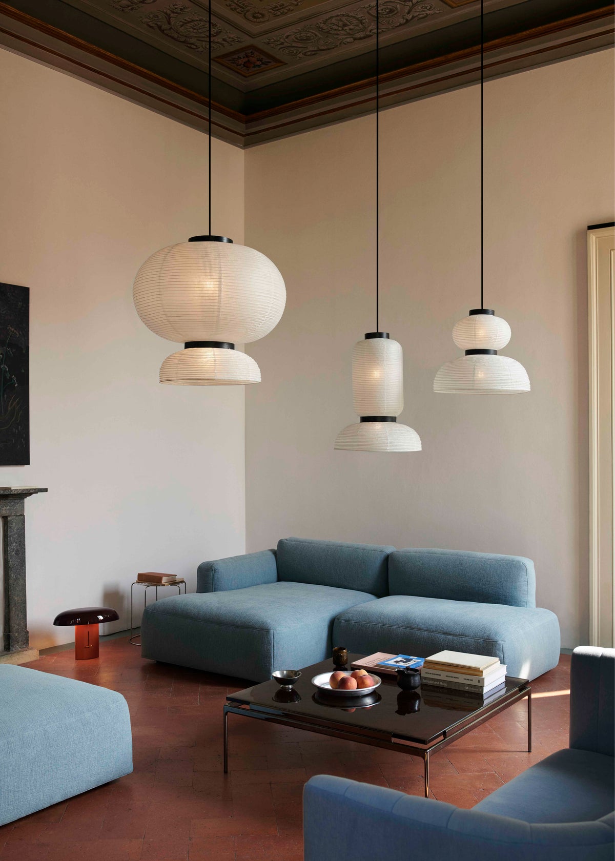 Modulaire linkerhoekbank 3-zits DEVELIUS MELLOW gestoffeerd