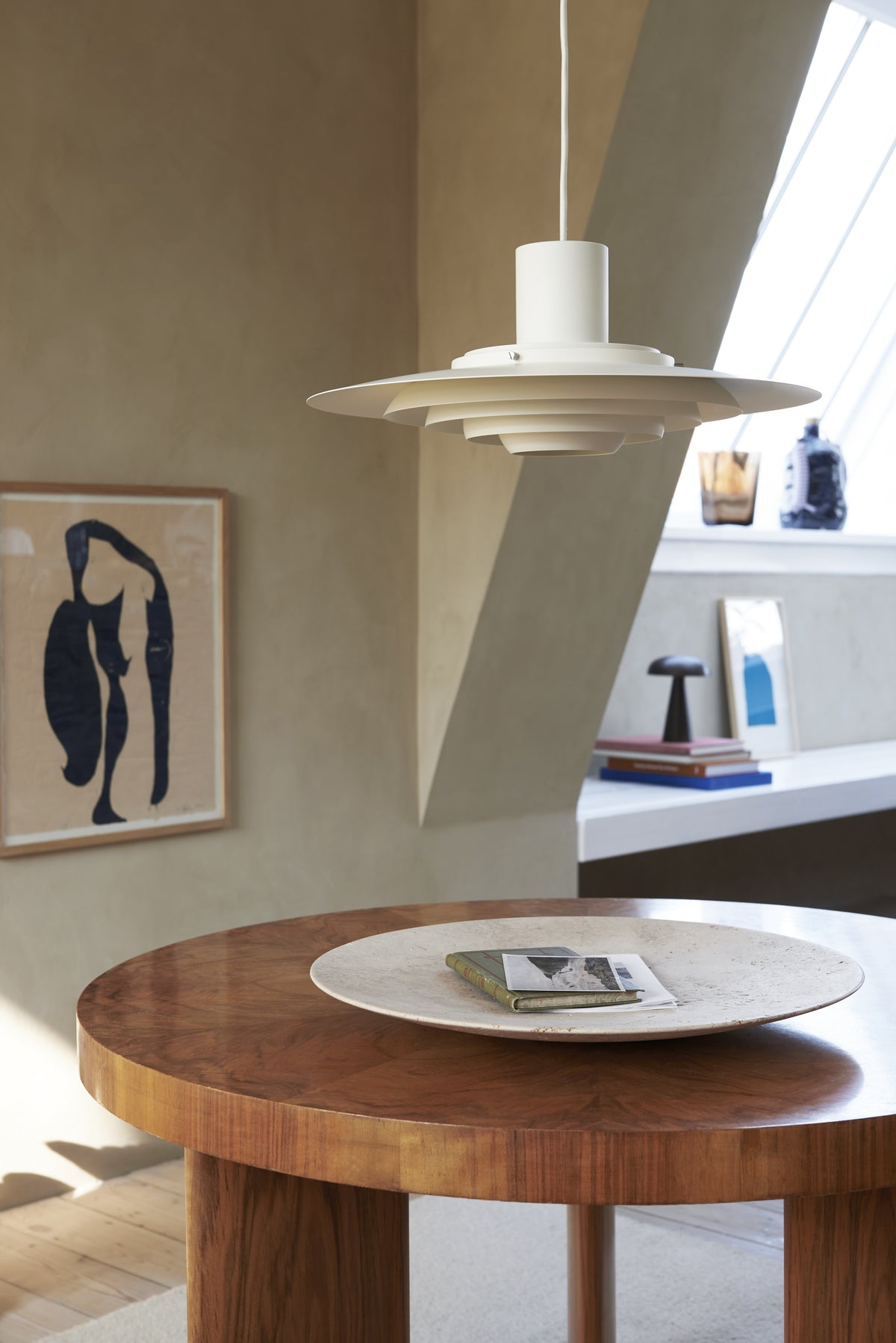 Hanglamp P376 mat wit