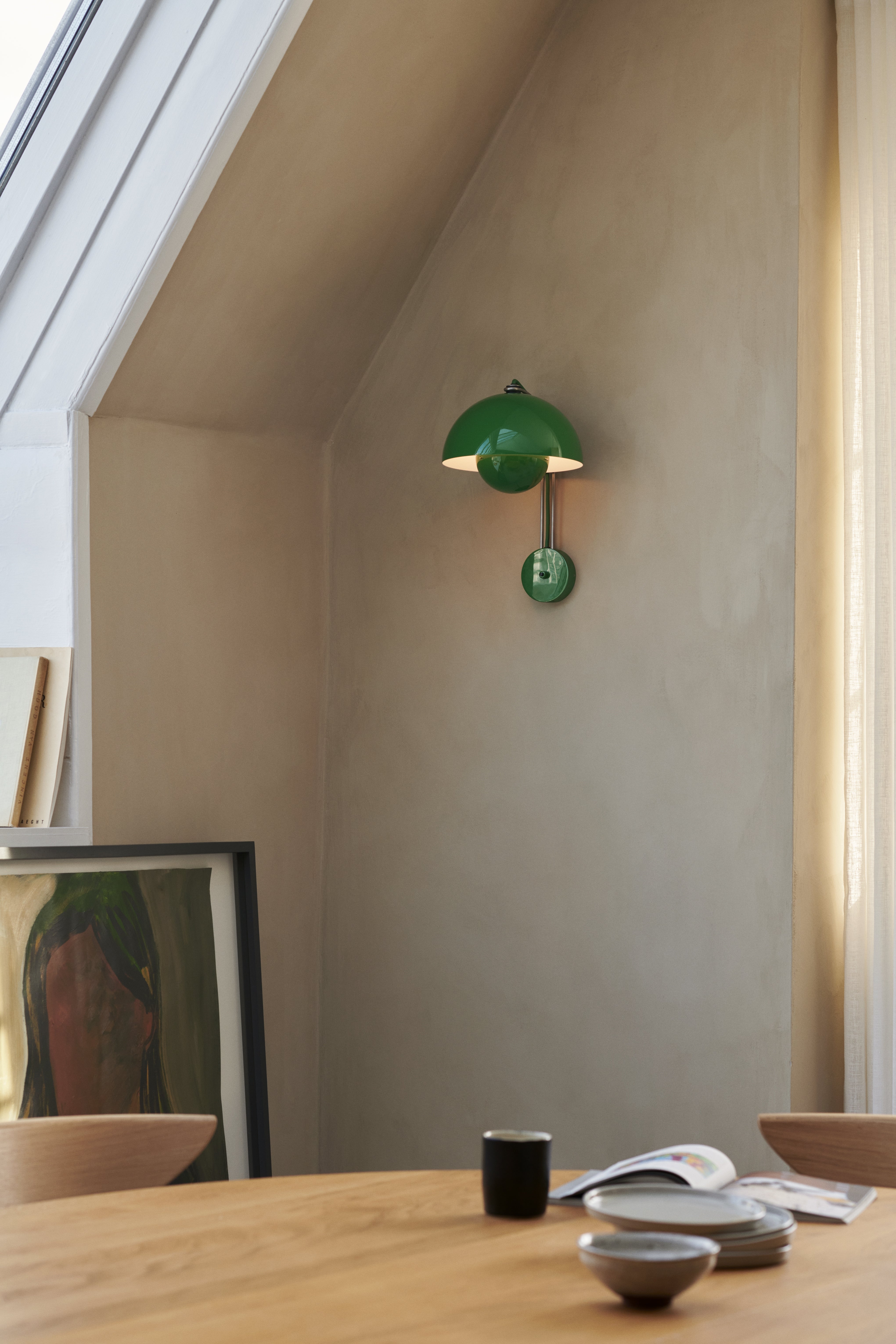 Wandlamp FLOWERPOT VP8 chroom