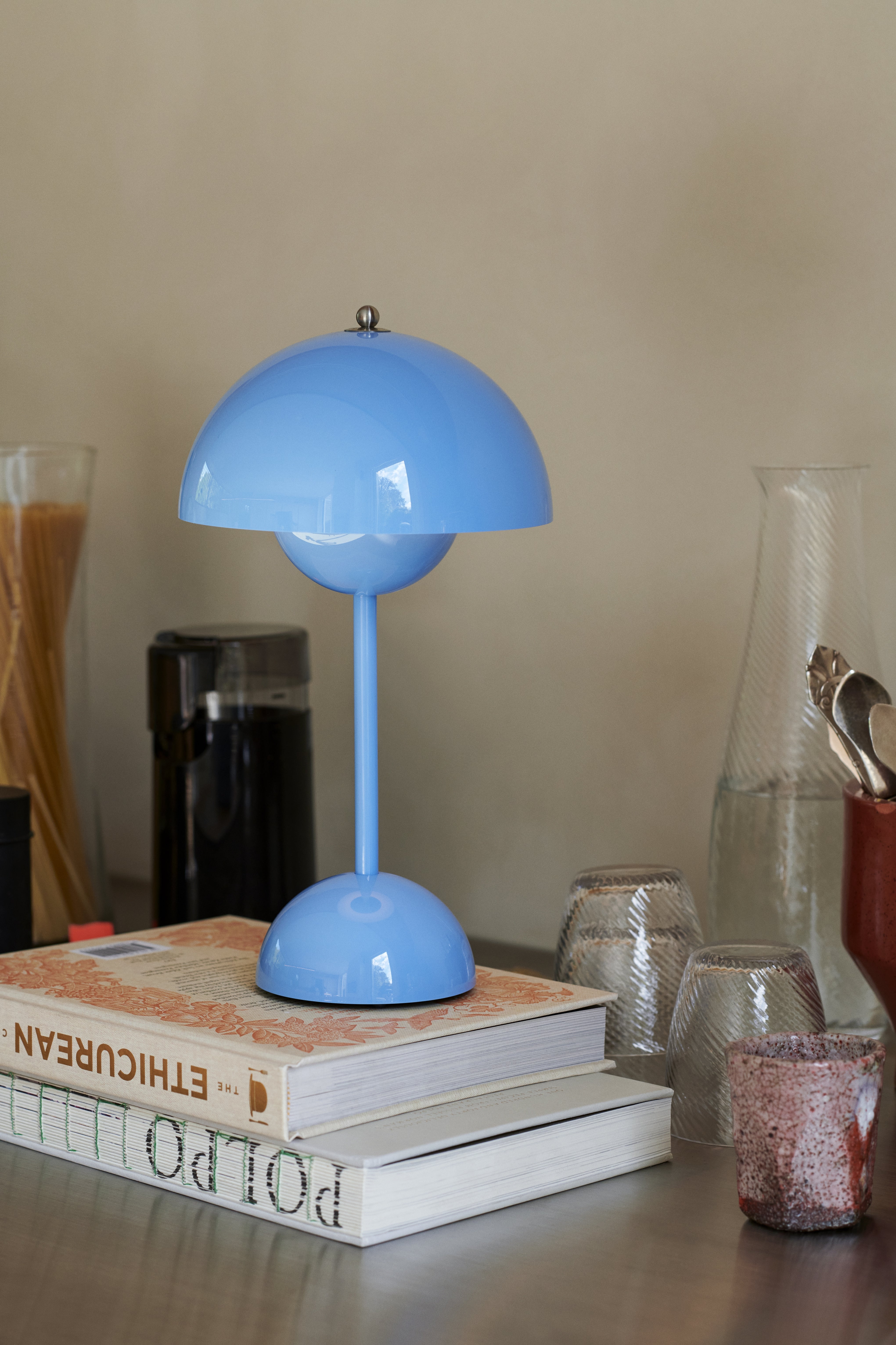 Draagbare lamp FLOWERPOT VP9 blauw