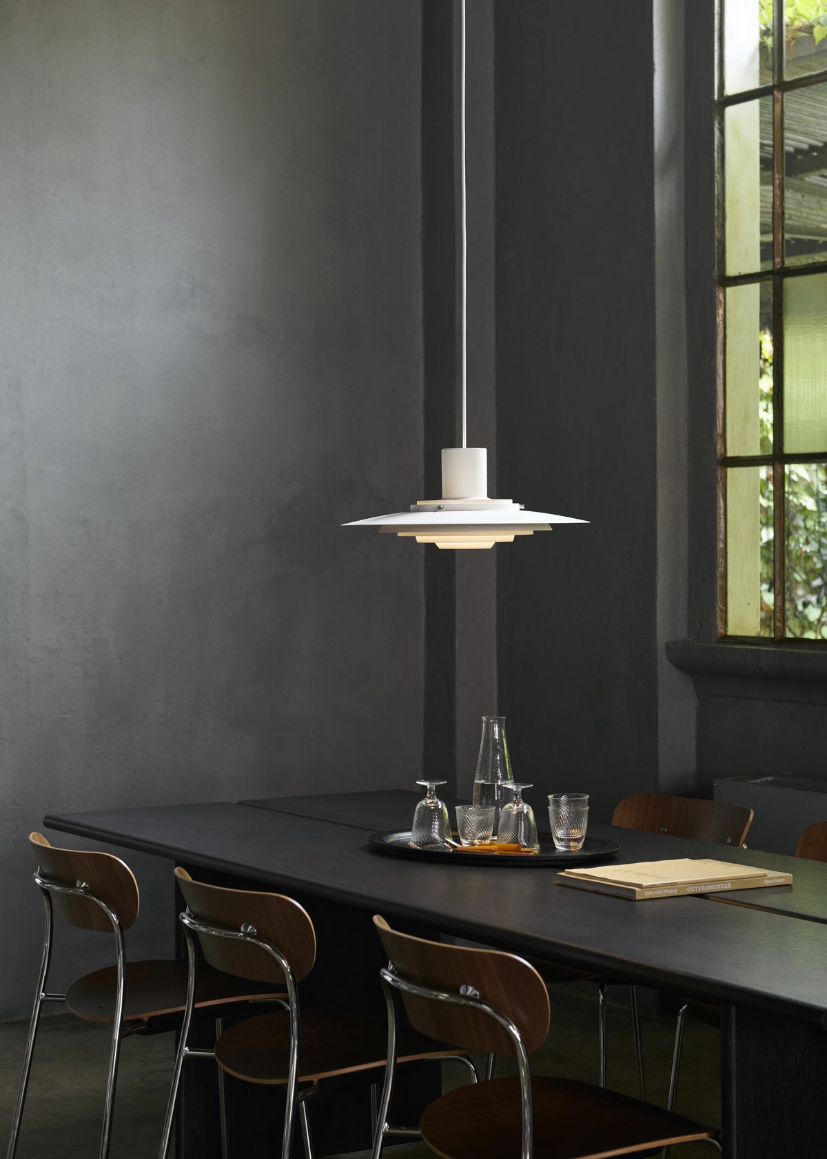 Hanglamp P376 mat wit