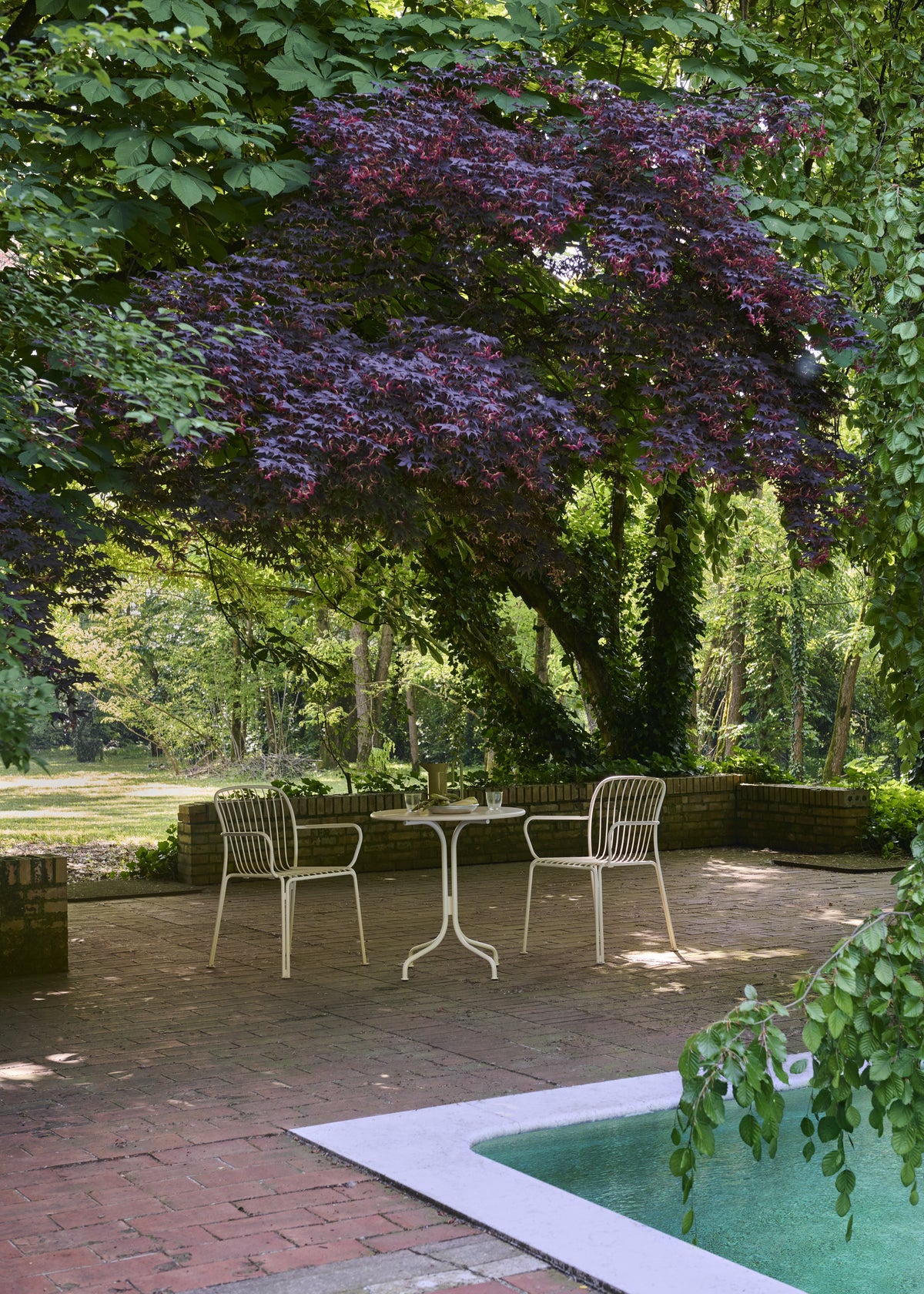 Buiten ronde tafel THORVALD SC96 zwart