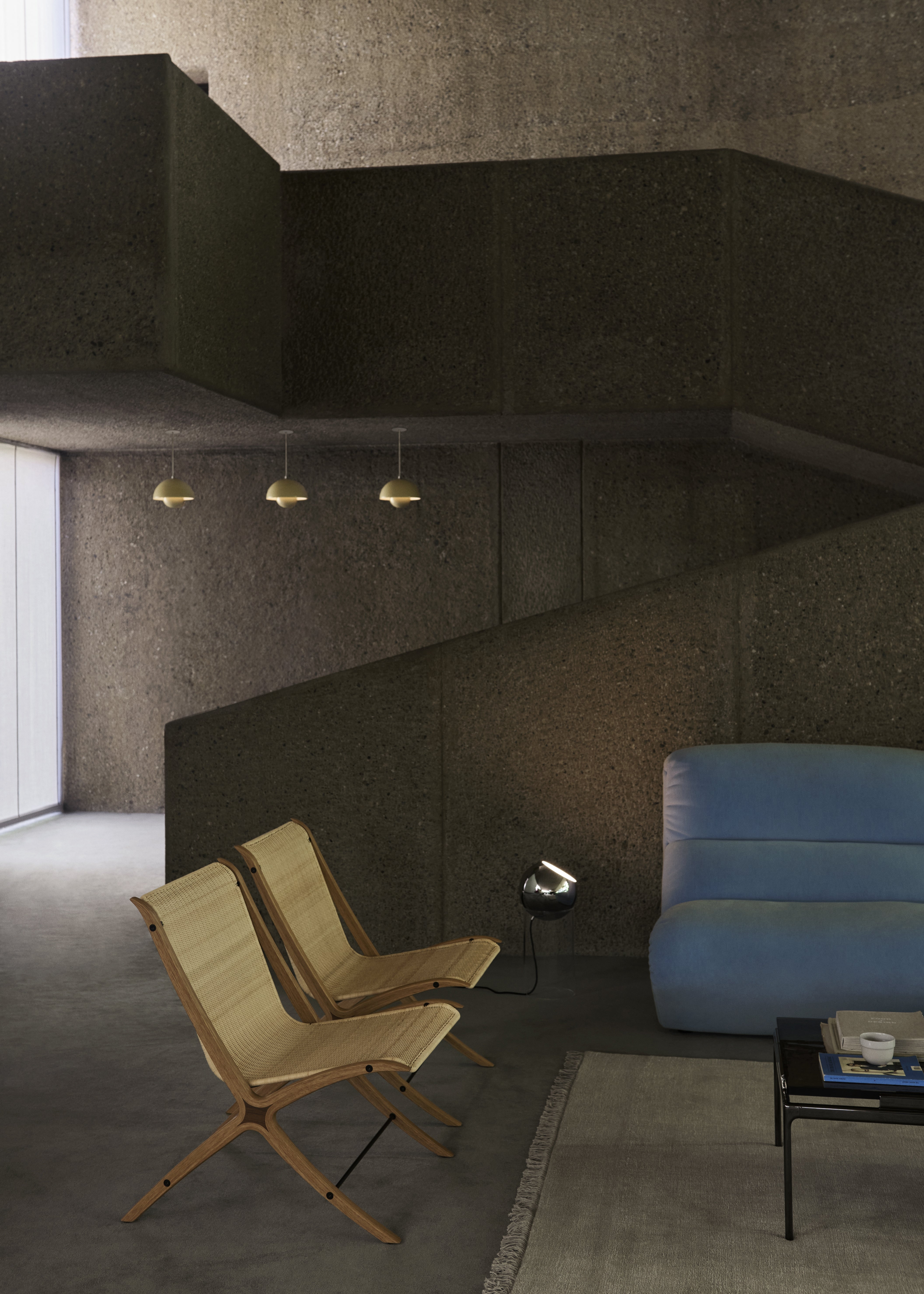 Hanglamp FLOWERPOT kobaltblauw
