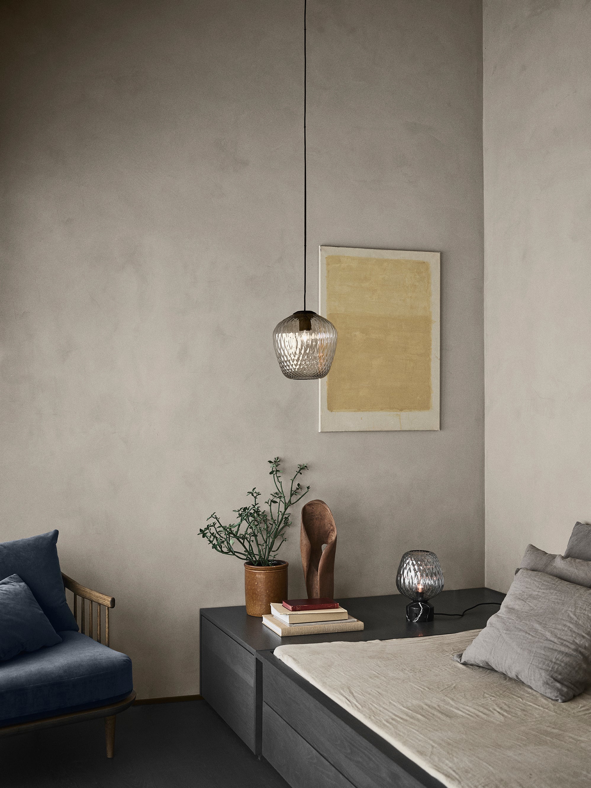 Hanglamp BLOWN glanzende kap
