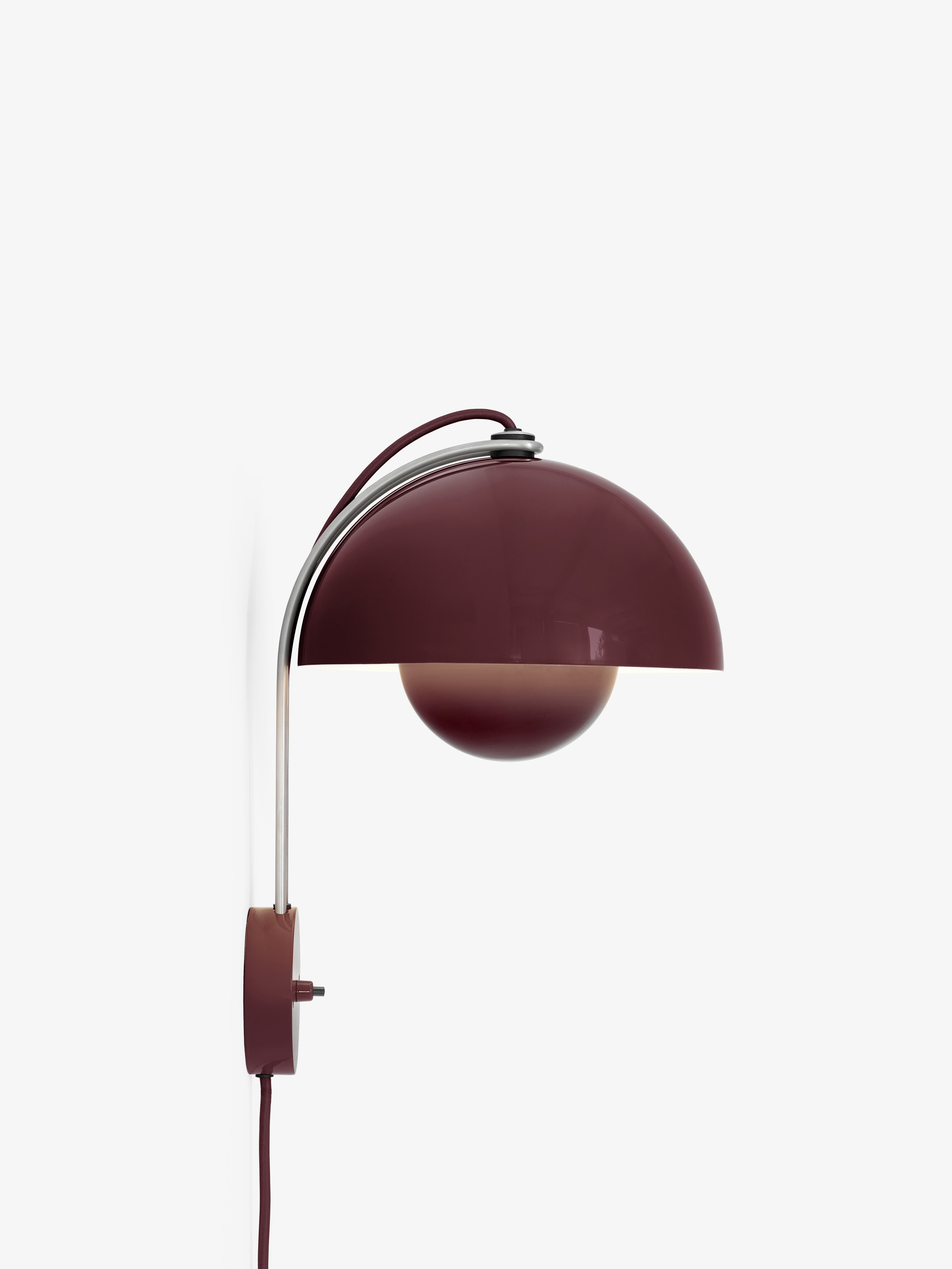 Wandlamp FLOWERPOT VP8 donkere pruim