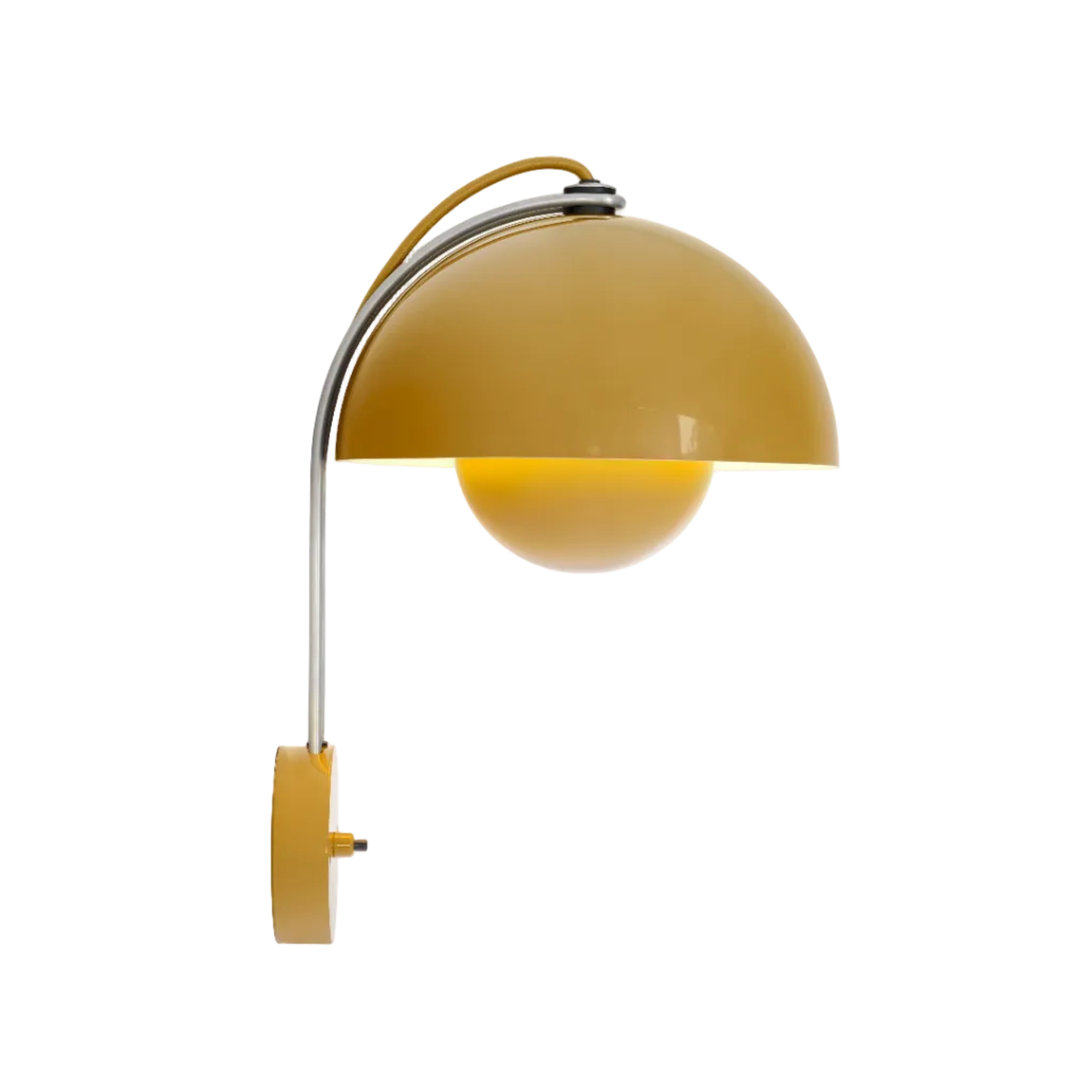 Wandlamp FLOWERPOT VP8 mosterdgeel