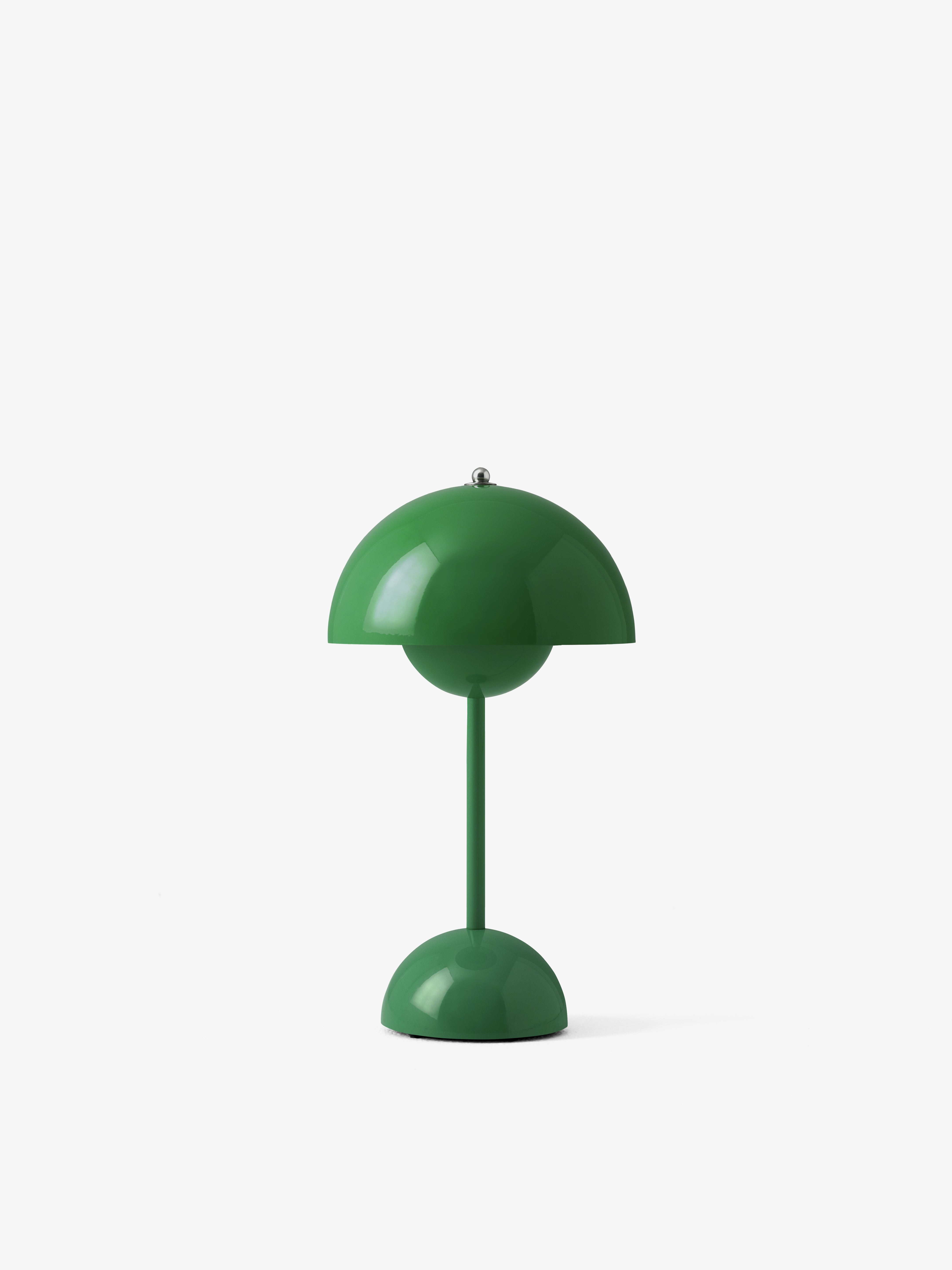 Draagbare lamp FLOWERPOT VP9 in intens groen