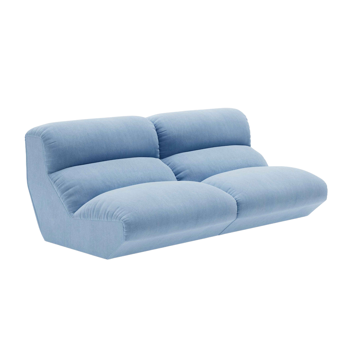 Modulaire 3-zitsbank HI LO lichtblauw