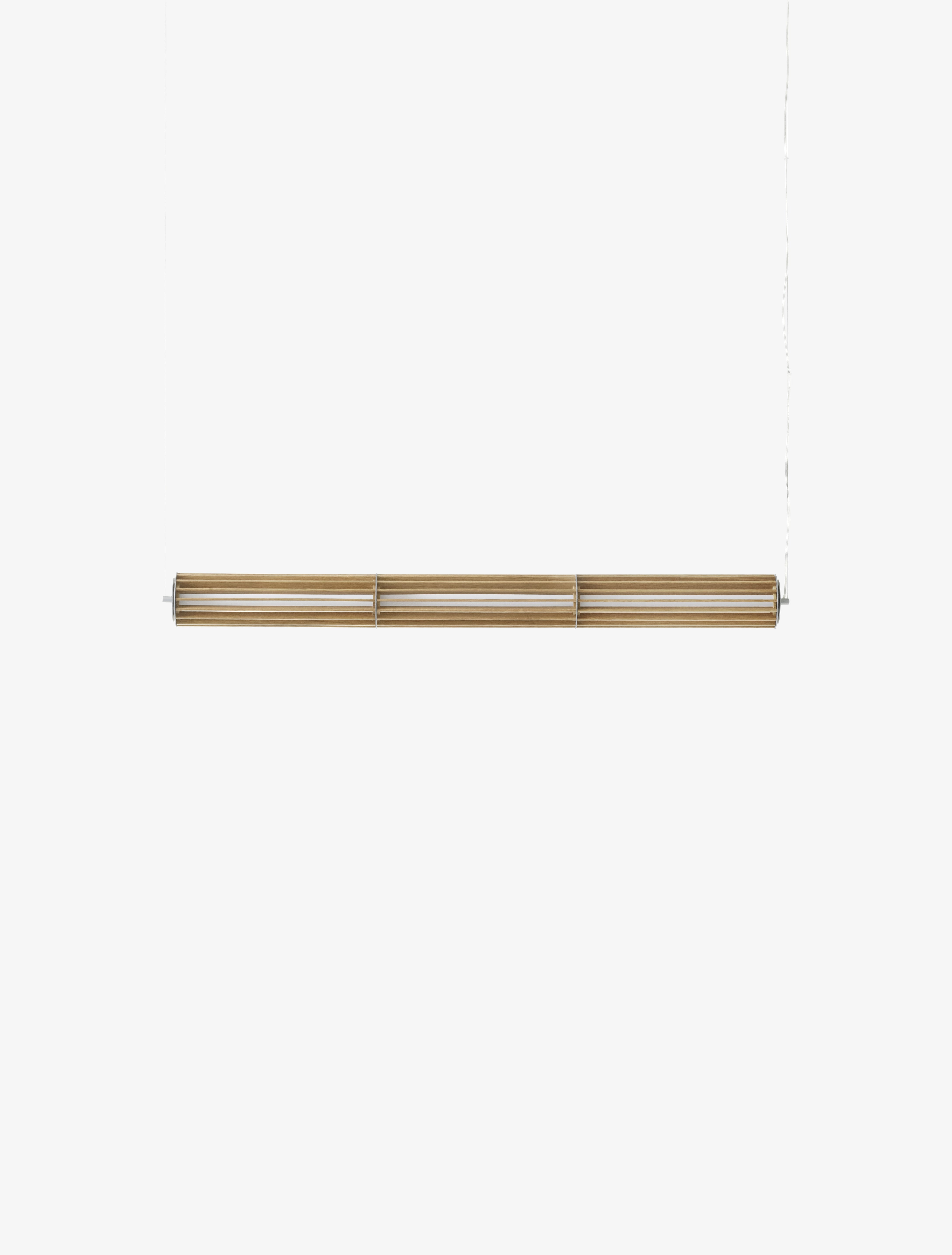 Hanglamp NUMBRA TY1 van aluminium met eikenhout