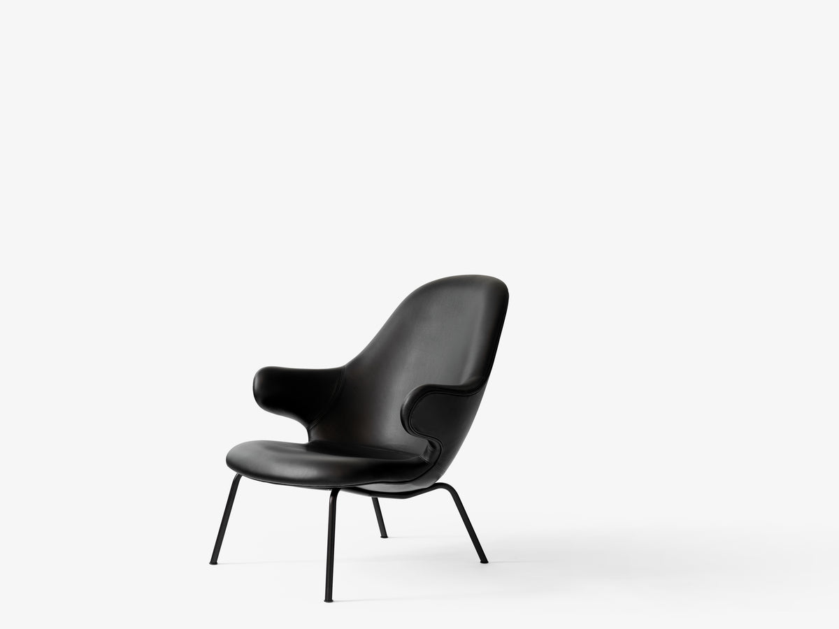 Fauteuil CATCH JH14 gestoffeerd met een zwarte basis