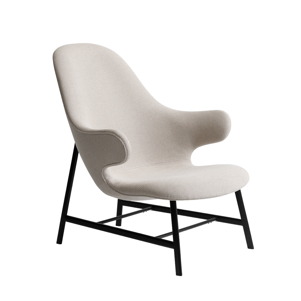 Fauteuil CATCH JH13 gestoffeerd met een zwarte basis