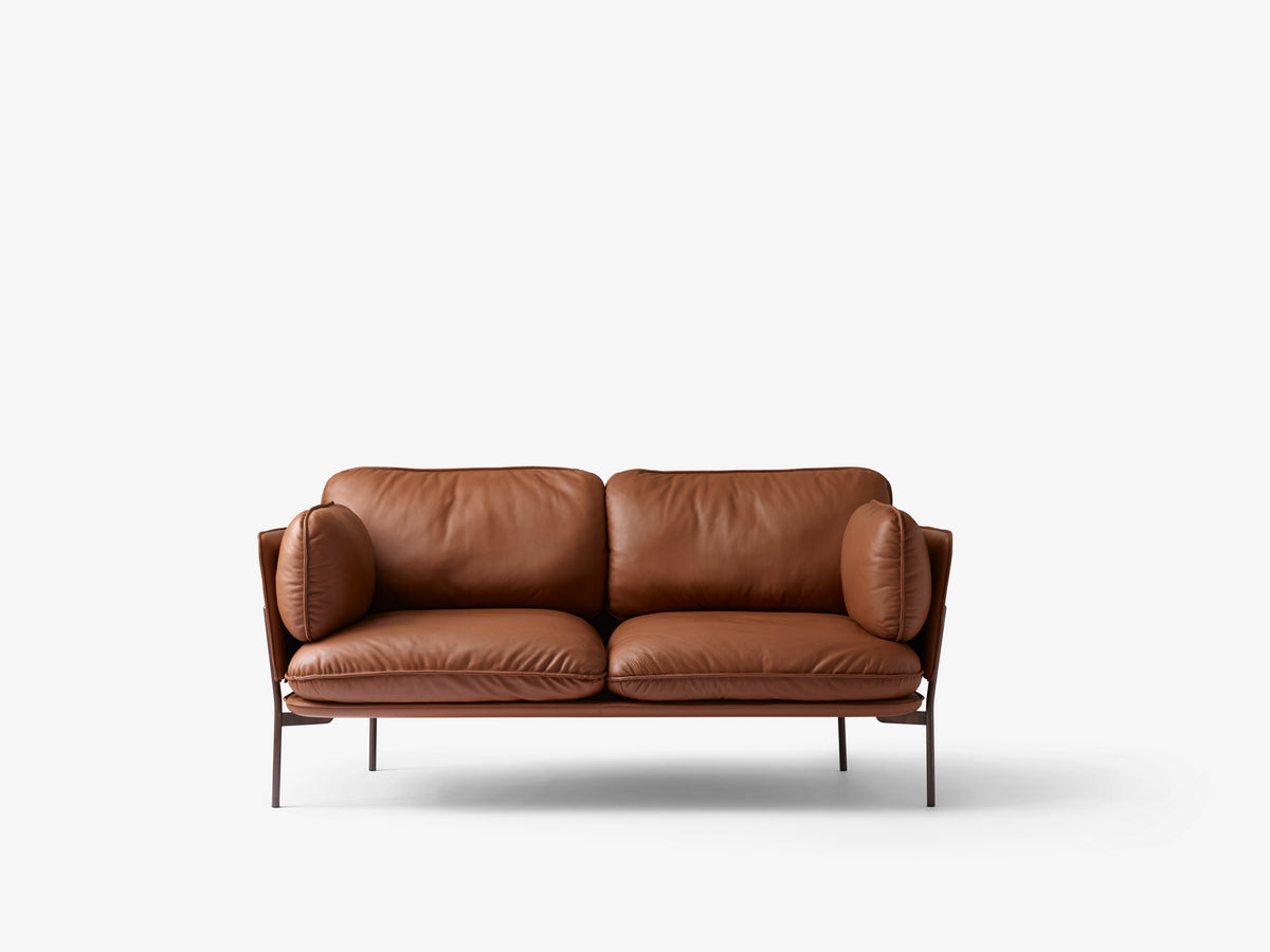 Sofa 2-zits CLOUD LN2 gestoffeerd met een zwarte basis