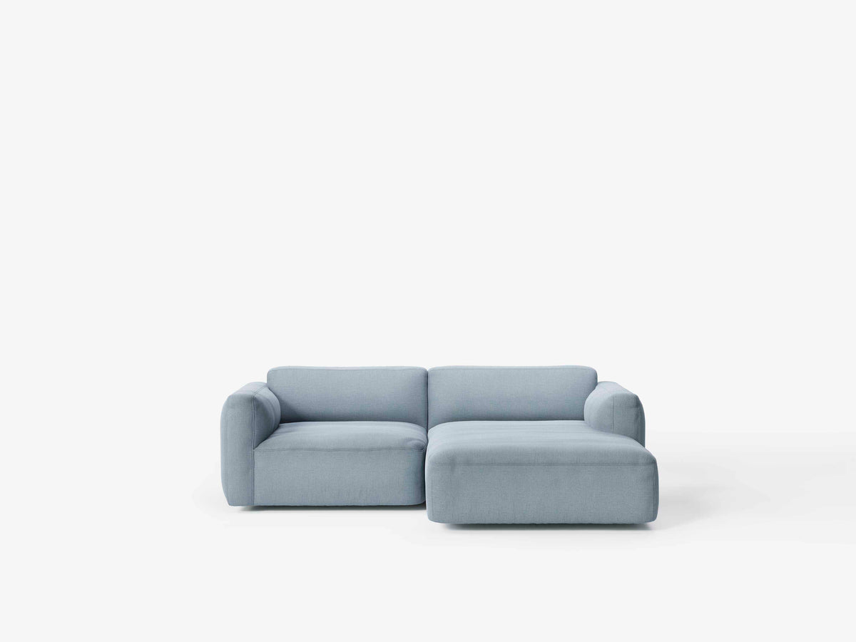Modulaire rechterhoekbank 3-zits DEVELIUS MELLOW gestoffeerd