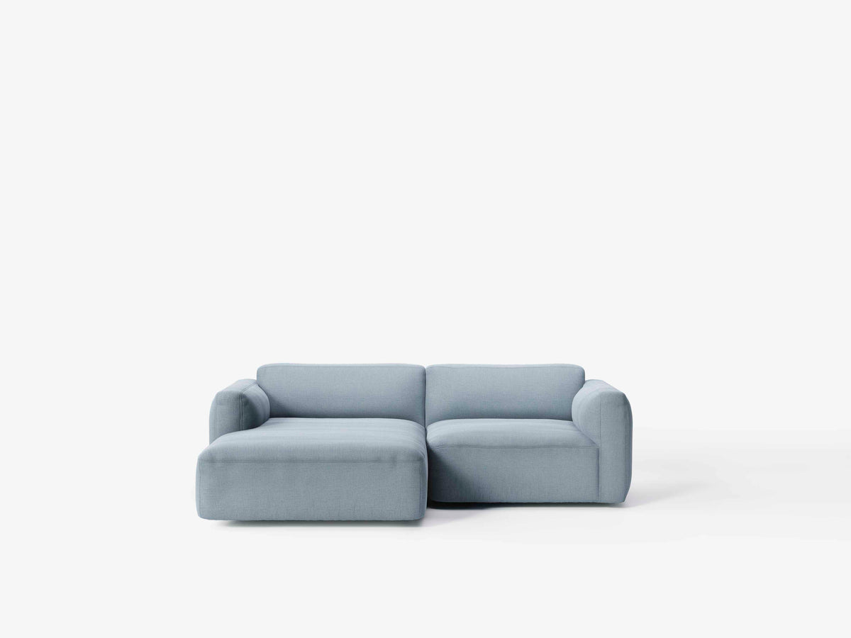 Modulaire linkerhoekbank 3-zits DEVELIUS MELLOW gestoffeerd