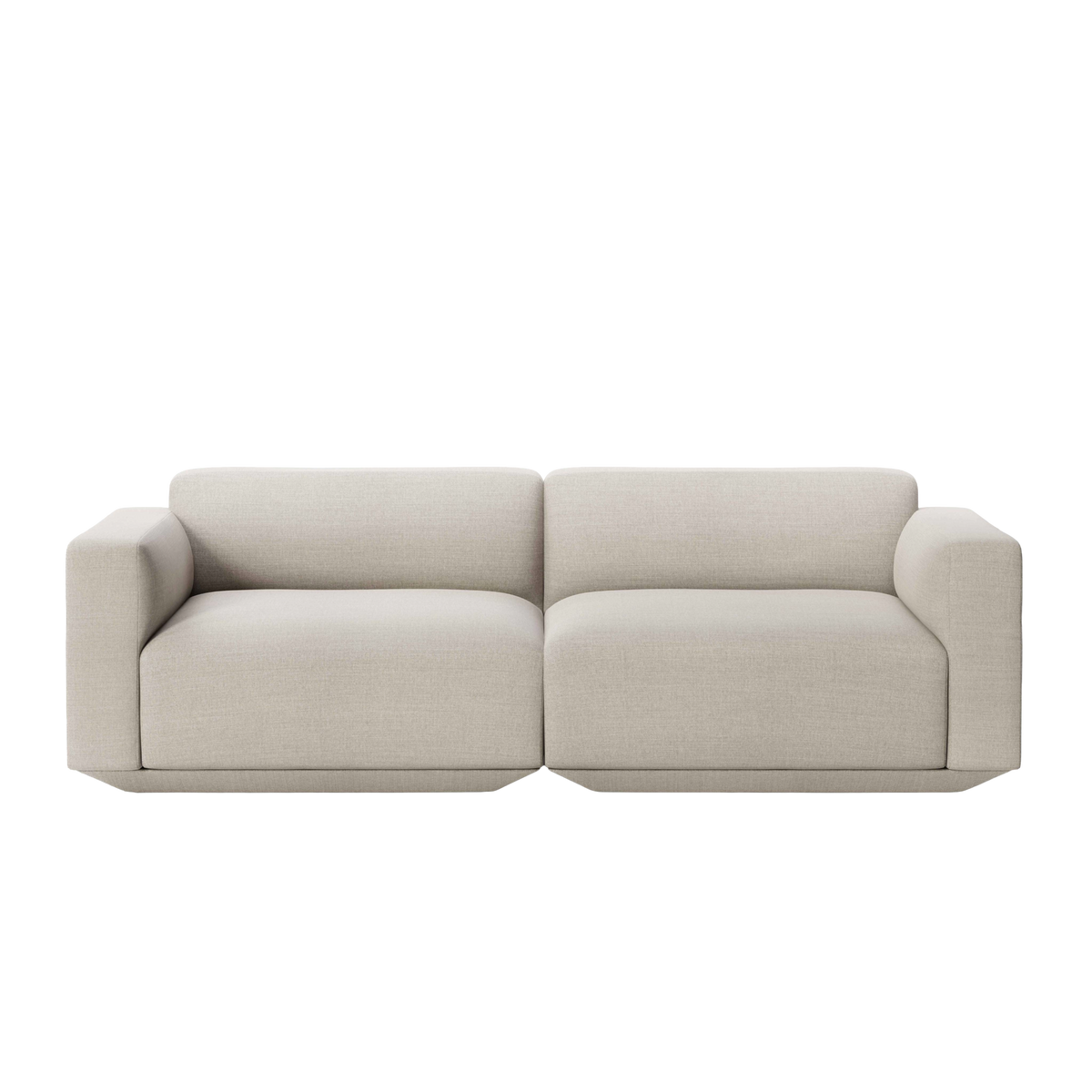 Modulaire 3-zitsbank DEVELIUS crème