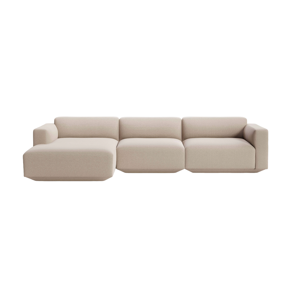 Modulaire linkerhoekbank 4-persoons DEVELIUS beige