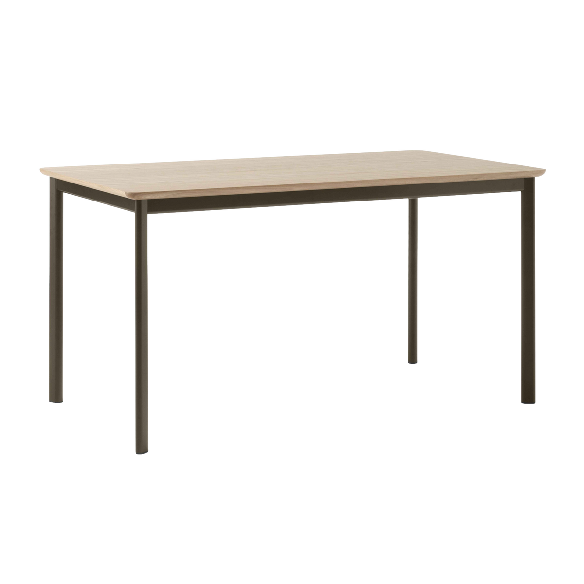 Eiken DRIP tafelblad met bruine basis