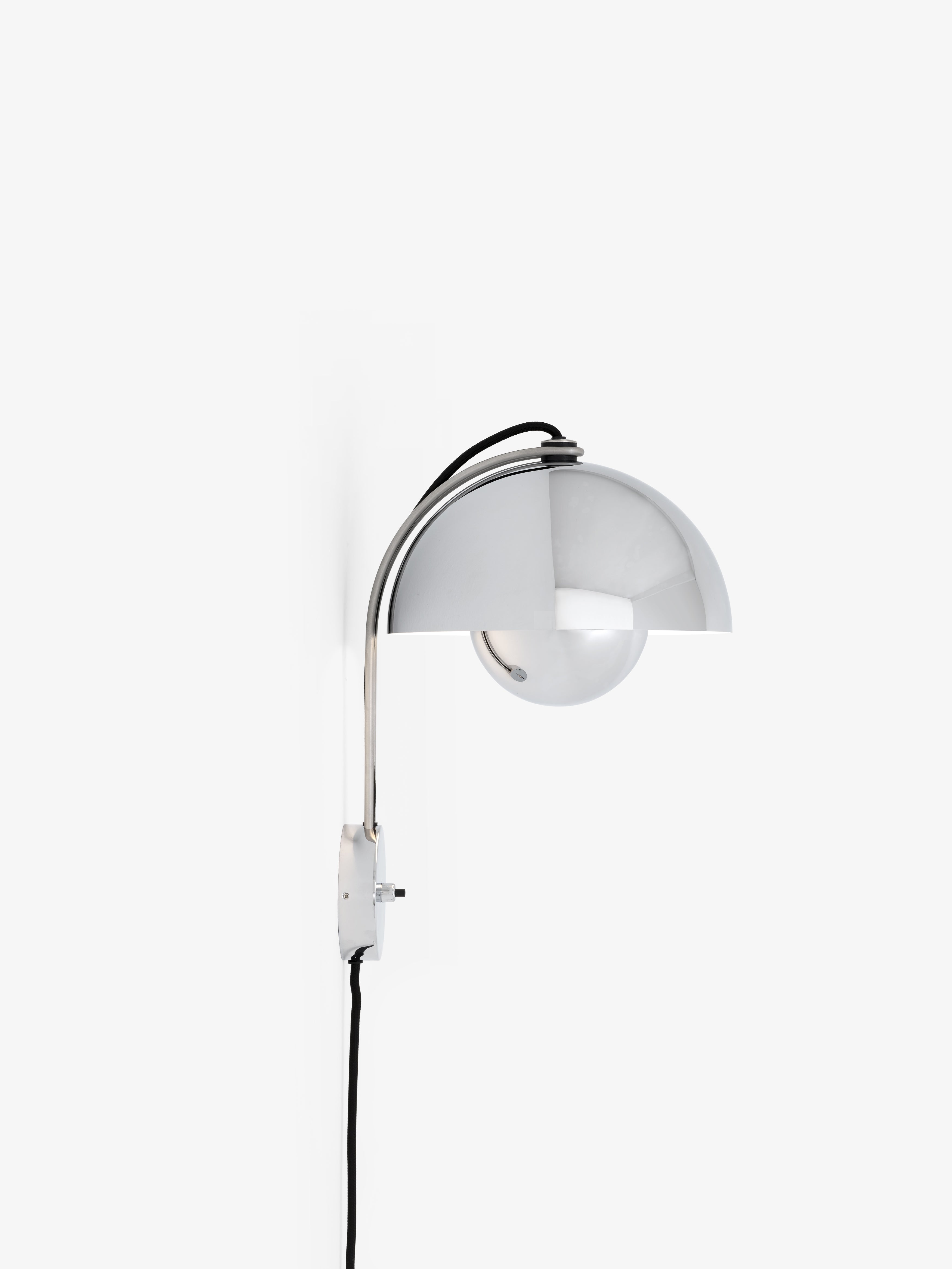 Wandlamp FLOWERPOT VP8 chroom