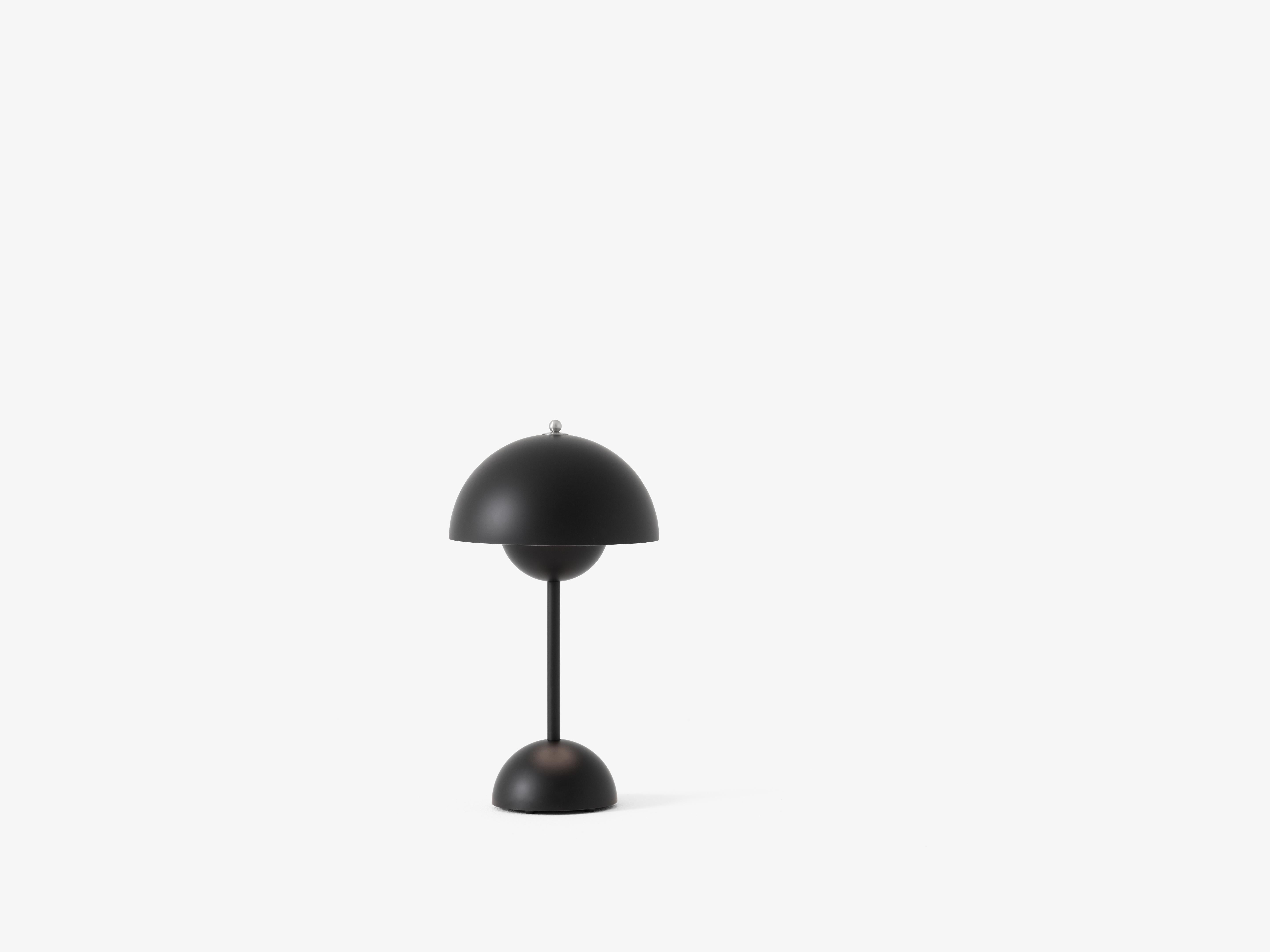 Draagbare lamp FLOWERPOT VP9 mat zwart