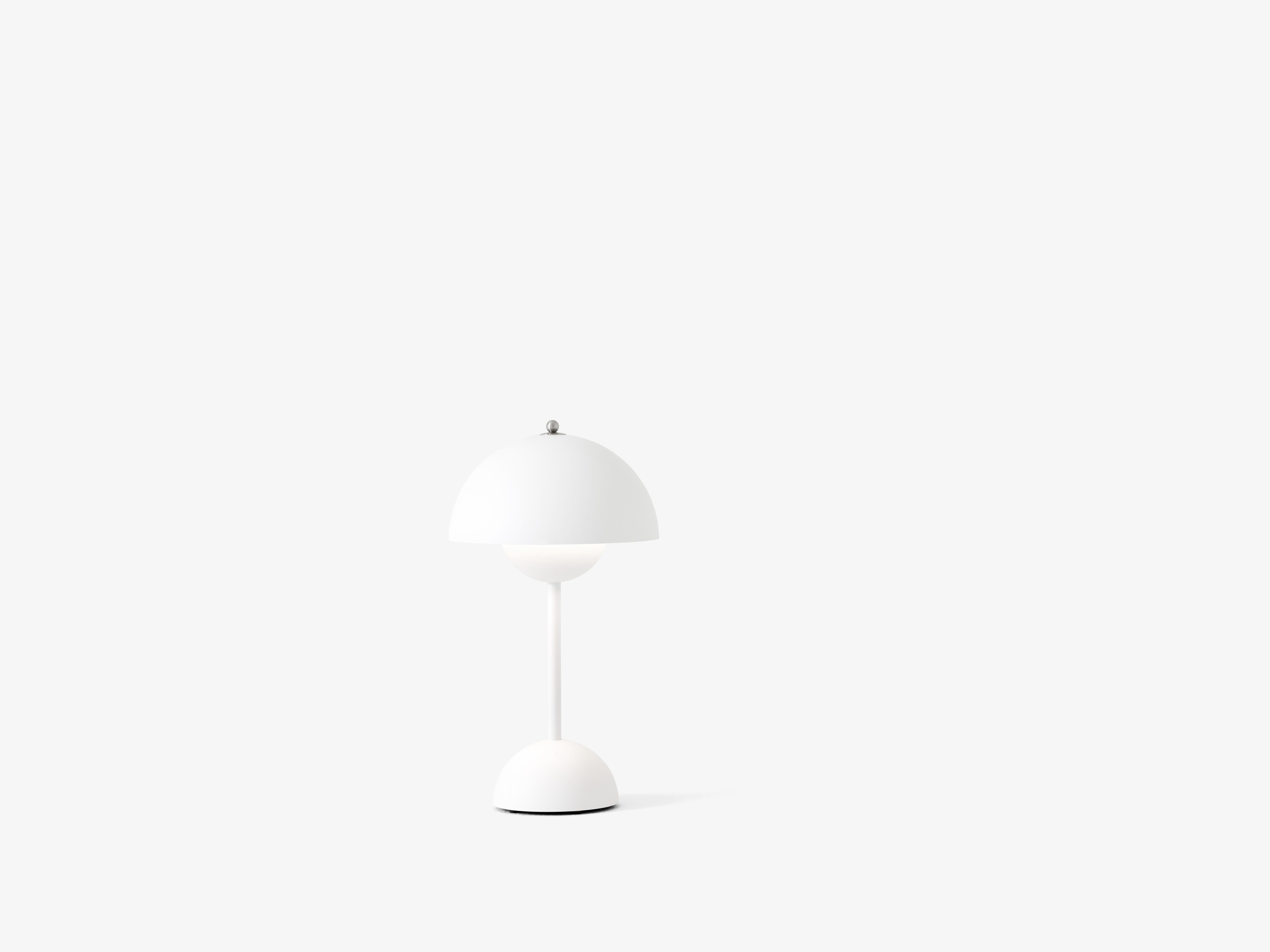 Draagbare lamp FLOWERPOT VP9 mat wit
