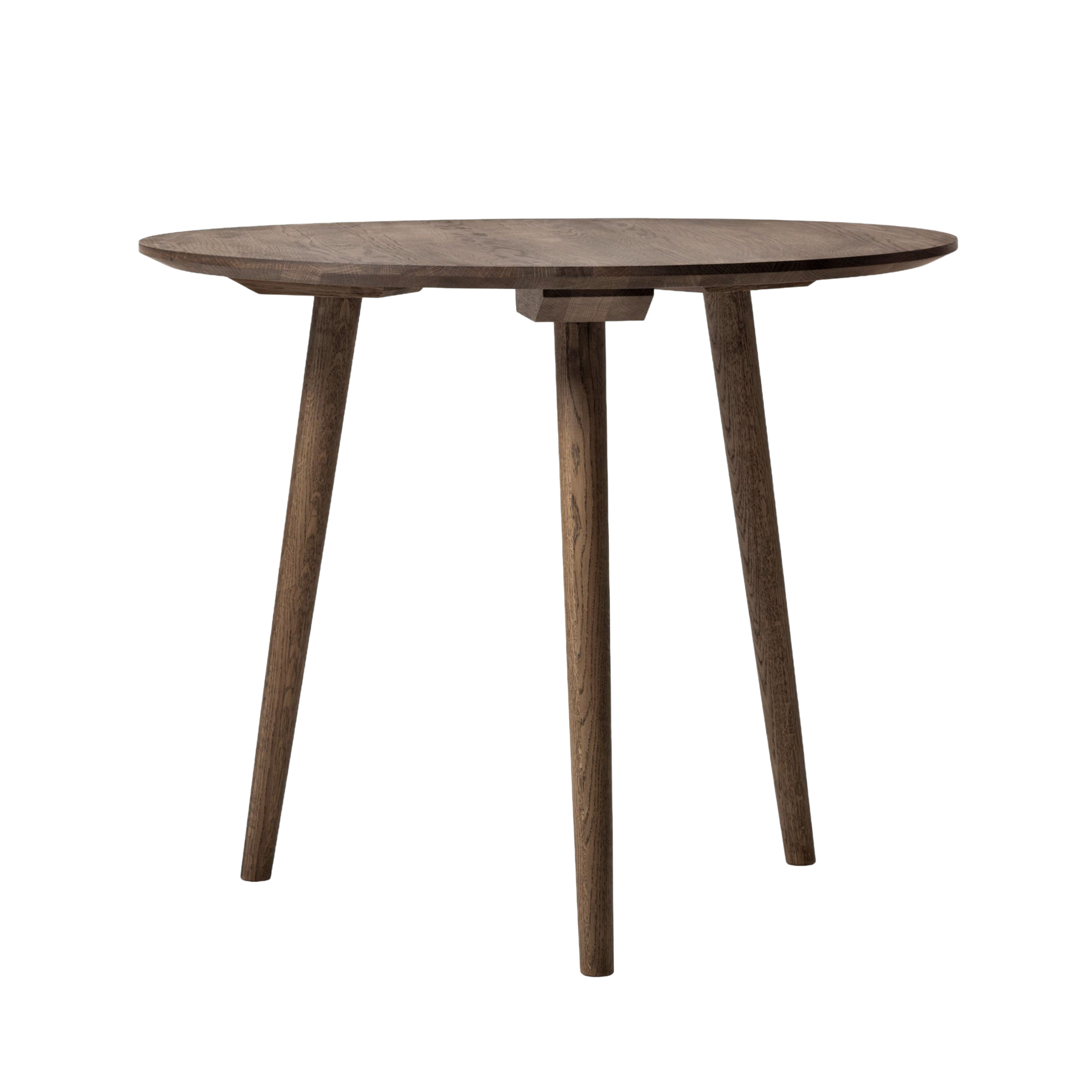 Ronde tafel IN BETWEEN gerookt geolied eiken