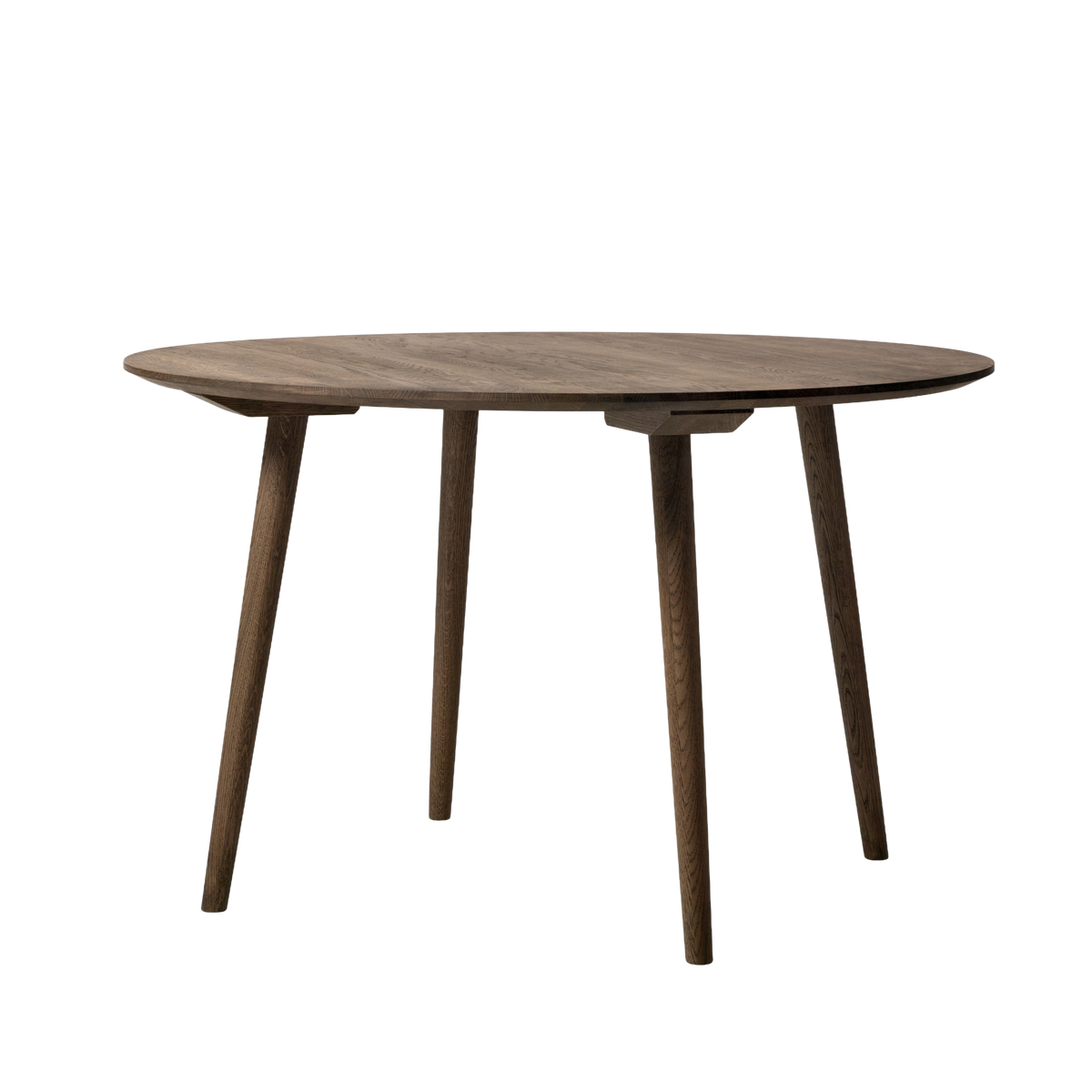 Ronde tafel IN BETWEEN gerookt geolied eiken