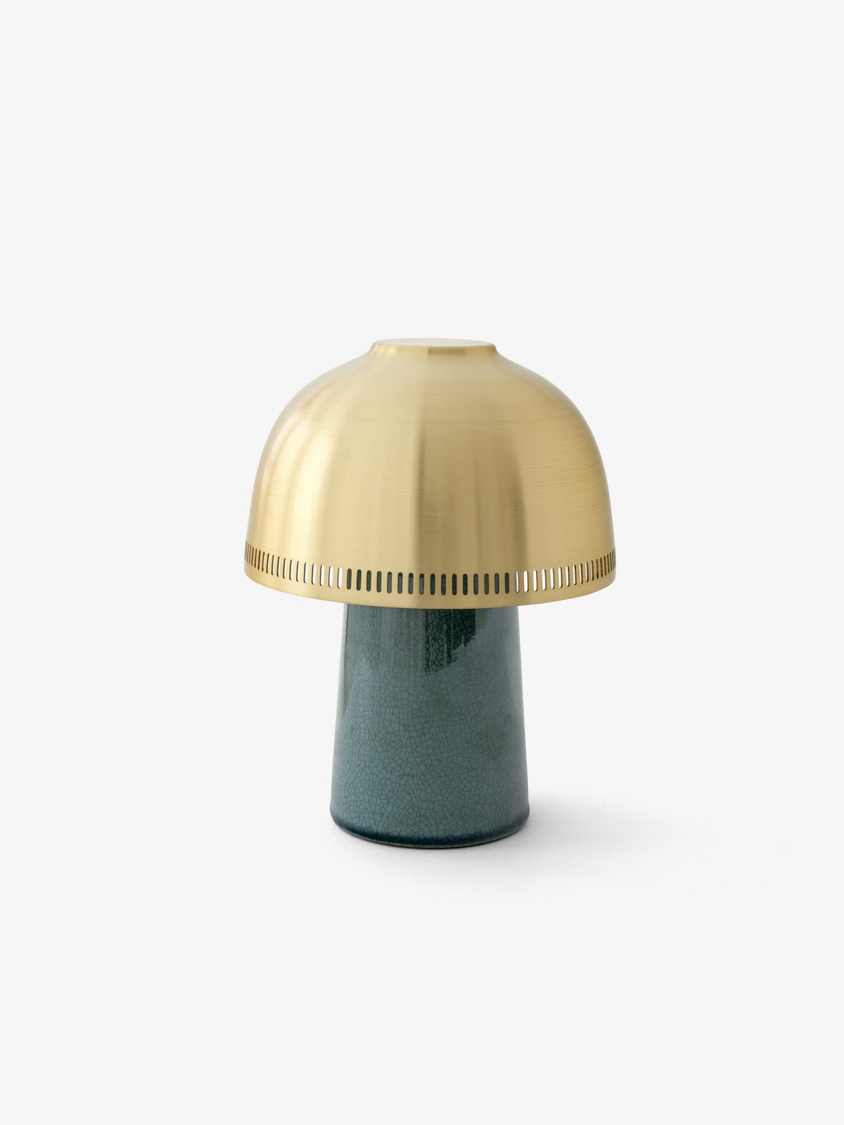 Draagbare lamp RAKU SH8 met messing kap en marmeren voet