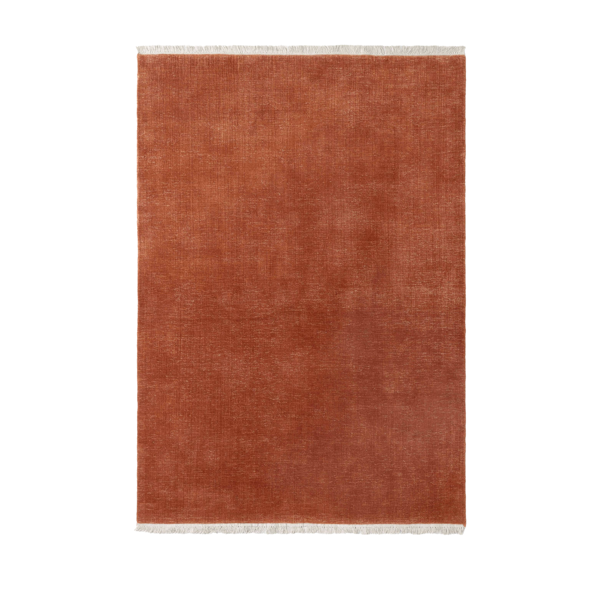Vloerkleed met franjes THE MOOR gedempt rood